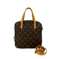 Louis Vuitton Brown Leather Pvc Handbag Shoulder Bag (Pre-Owned)