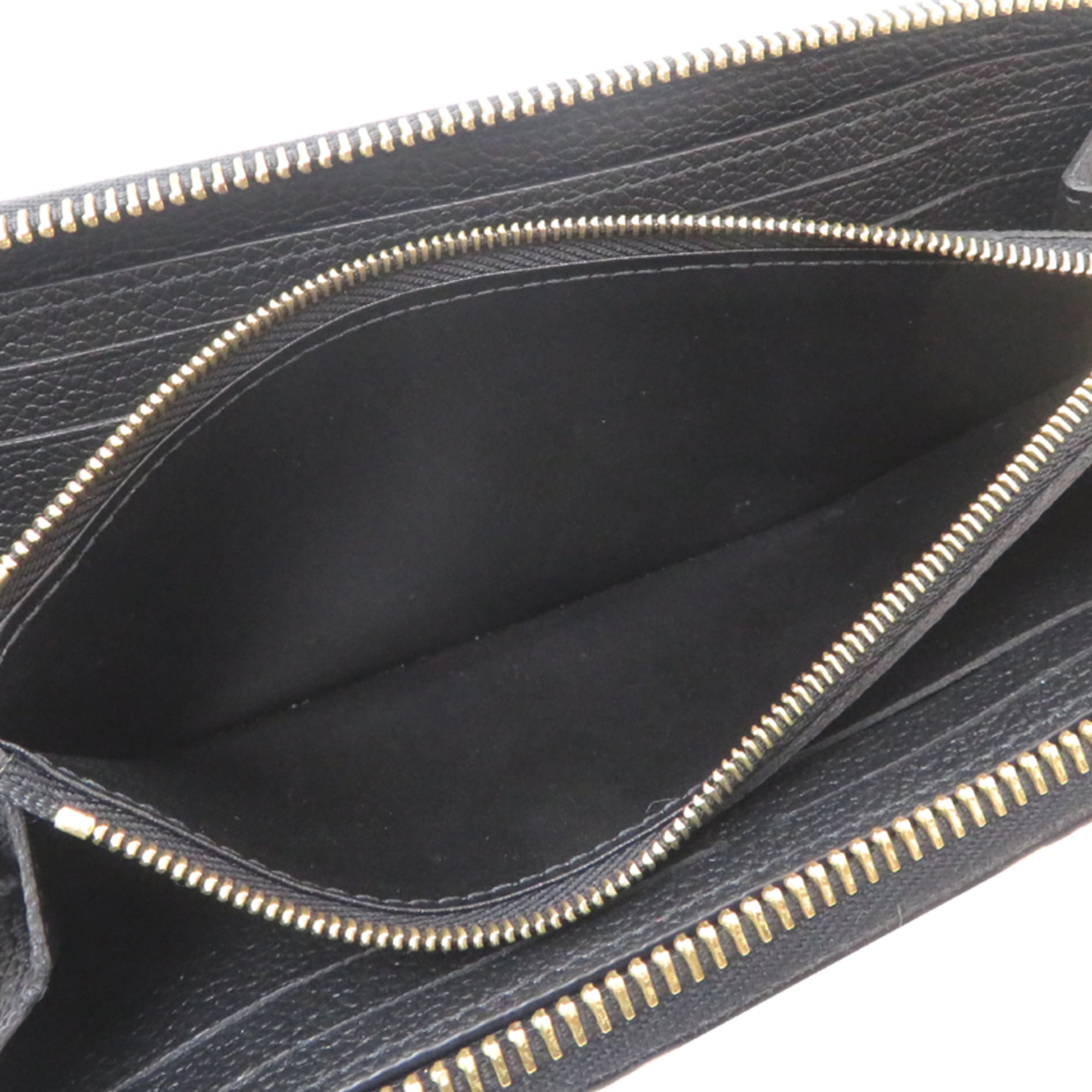 Louis Vuitton Black Noir Monogram Empreinte Long Wallet (Bi-Fold) (Pre-Owned)