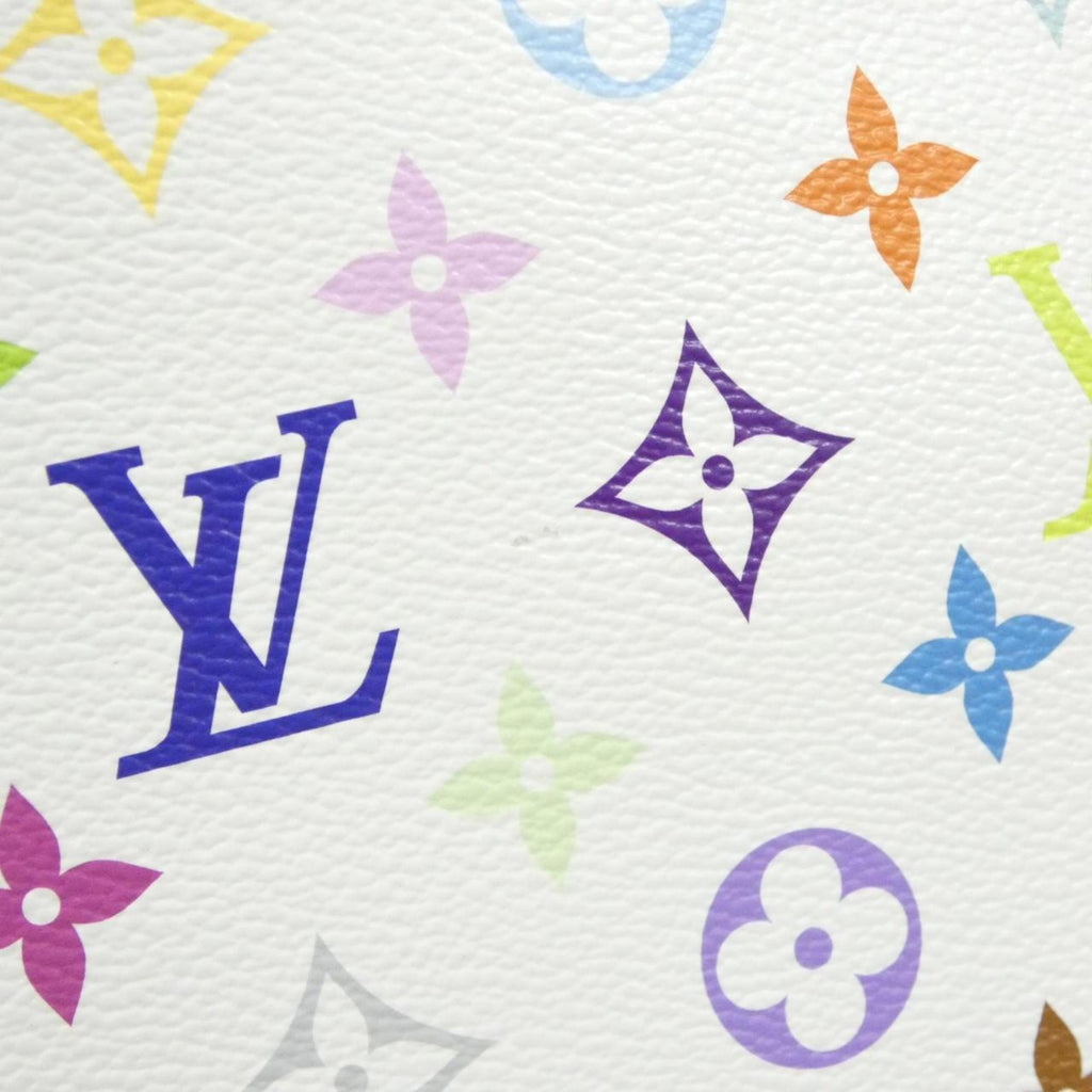 Louis Vuitton Multi-Color White Coated Canvas Handbag (Pre-Owned)