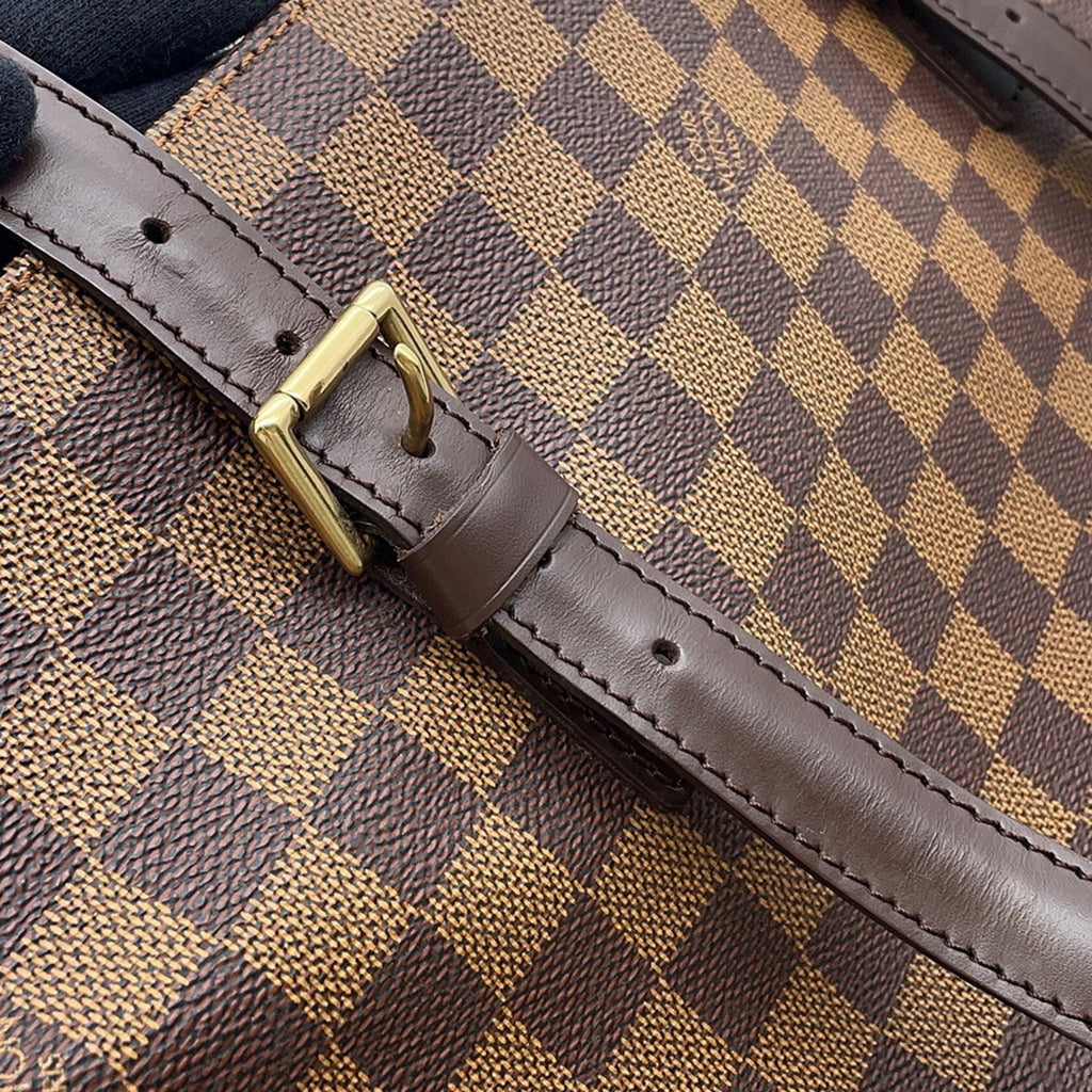 Louis Vuitton Damier Damier Canvas Ebene Red Color Shoulder Bag Tote Bag (Pre-Owned)