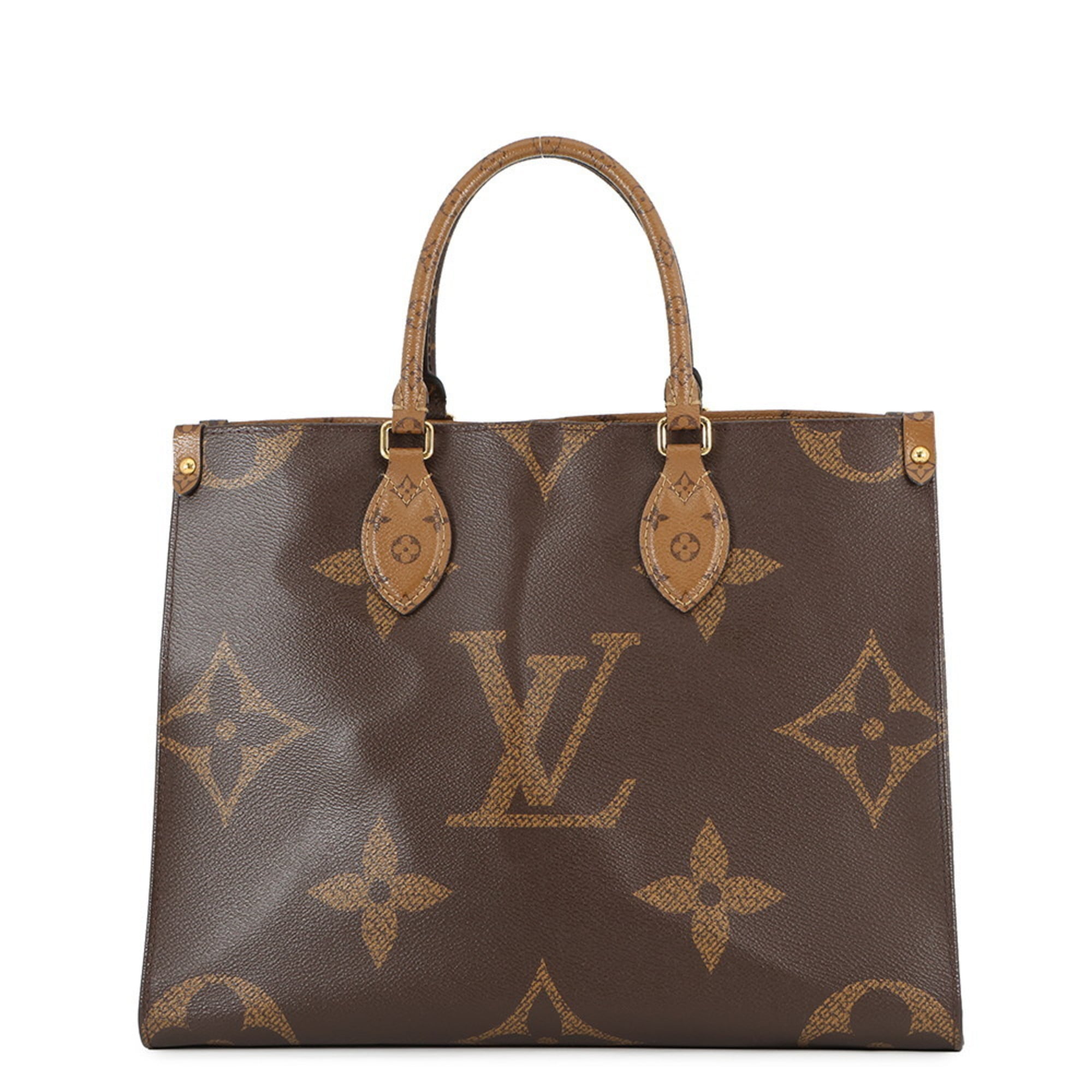 Louis Vuitton Monogram Reverse Red Color Monogram Reverse Monogram Handbag Tote Bag (Pre-Owned)