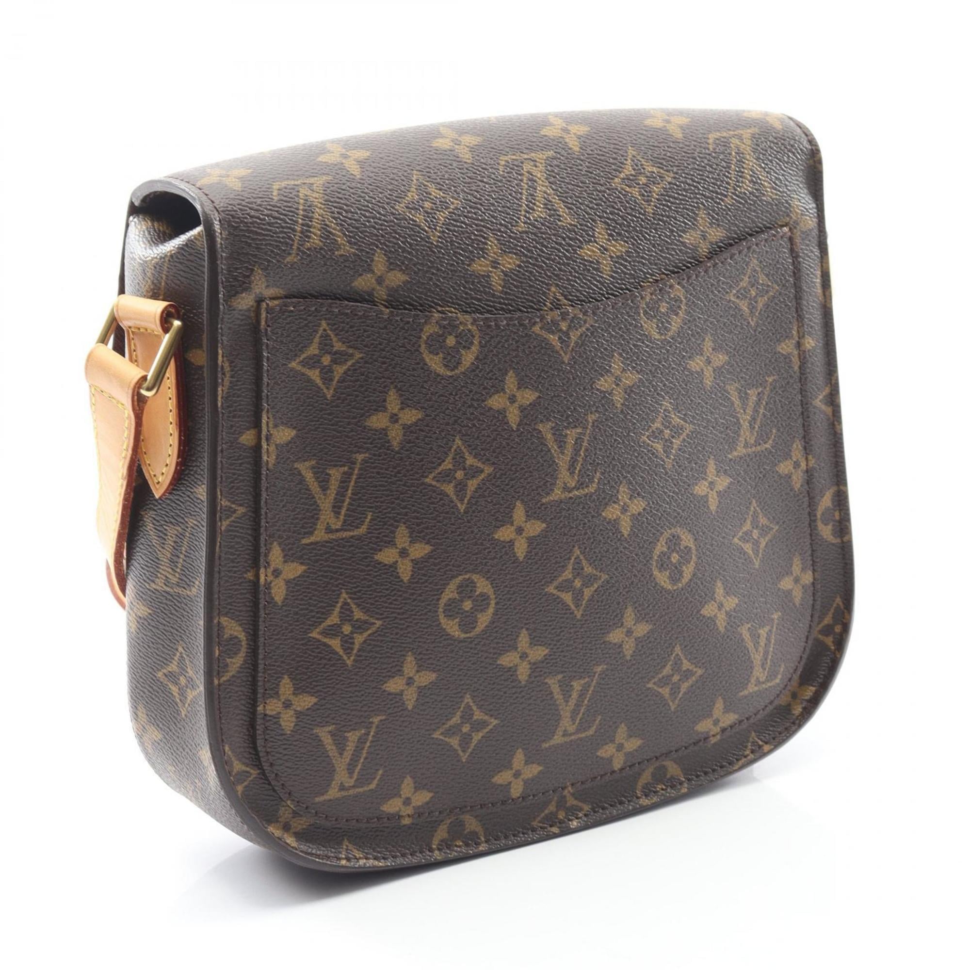 Louis Vuitton Brown Coated Canvas Leather Shoulder Bag (Pre-Owned)