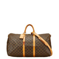 Louis Vuitton Monogram Brown Pvc Leather Boston Bag Shoulder Bag (Pre-Owned)