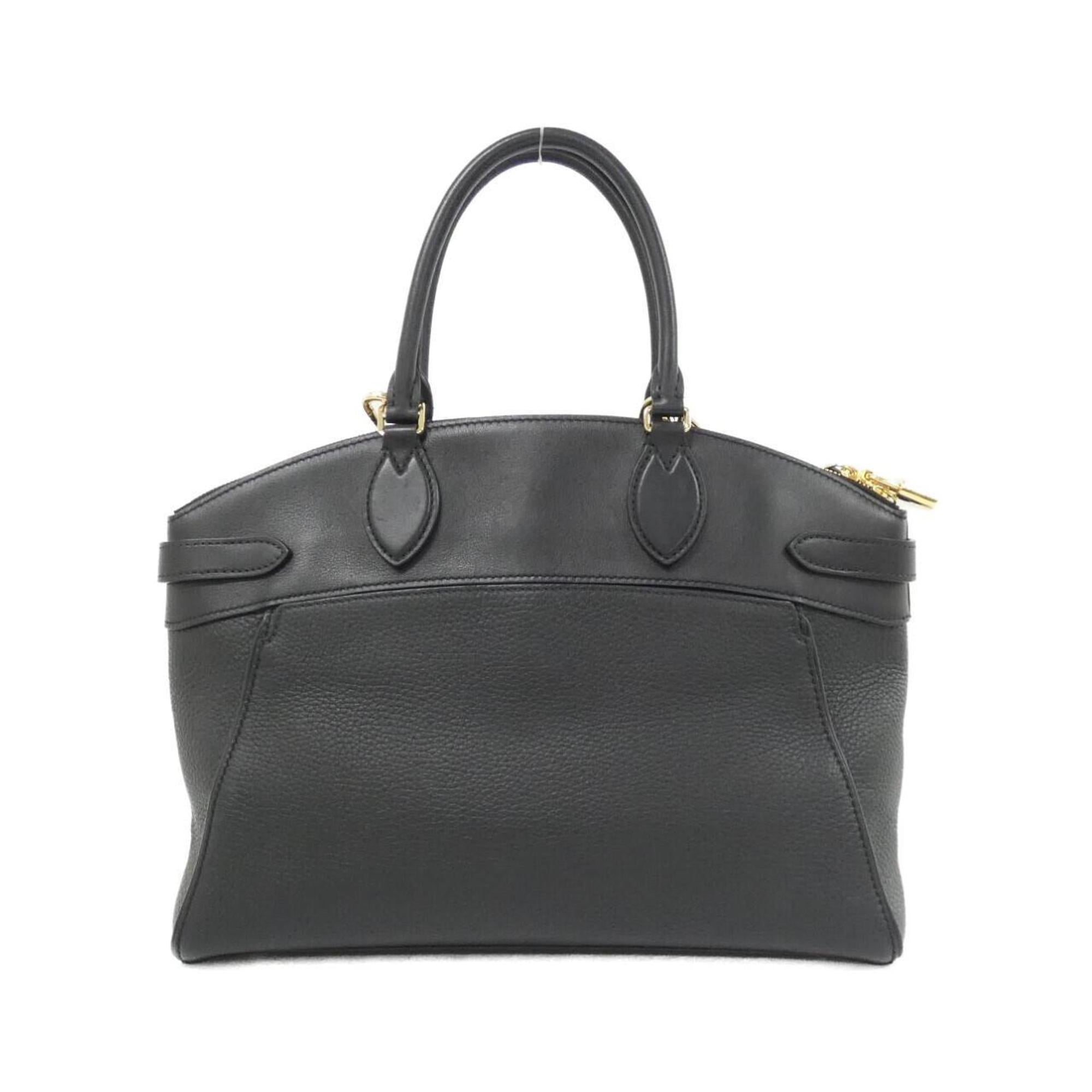 Louis Vuitton Black Leather Handbag (Pre-Owned)
