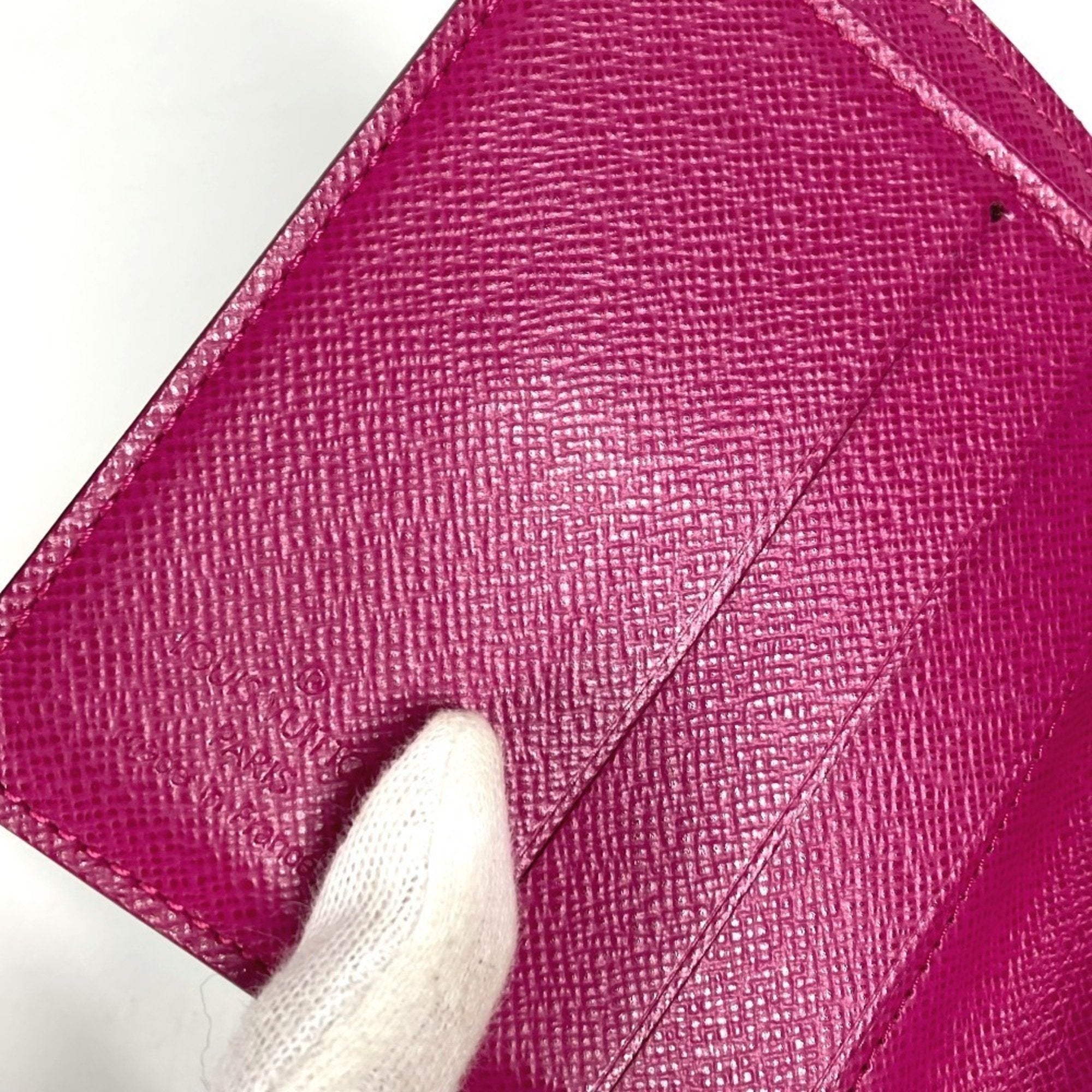 Louis Vuitton Monogram Fuchsia Pink Monogram Pink Monogram Perforated Wallet (Bi-Fold) (Pre-Owned)