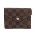 Louis Vuitton Ebene Rose Ballerine Coated Canvas Wallet (Tri-Fold) (Pre-Owned)