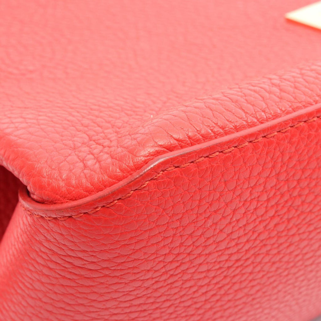 Louis Vuitton Red Color Leather Handbag (Pre-Owned)