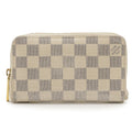Louis Vuitton Damier Azur Ivory Damier Azur Pvc Coin Purse/Coin Case (Pre-Owned)