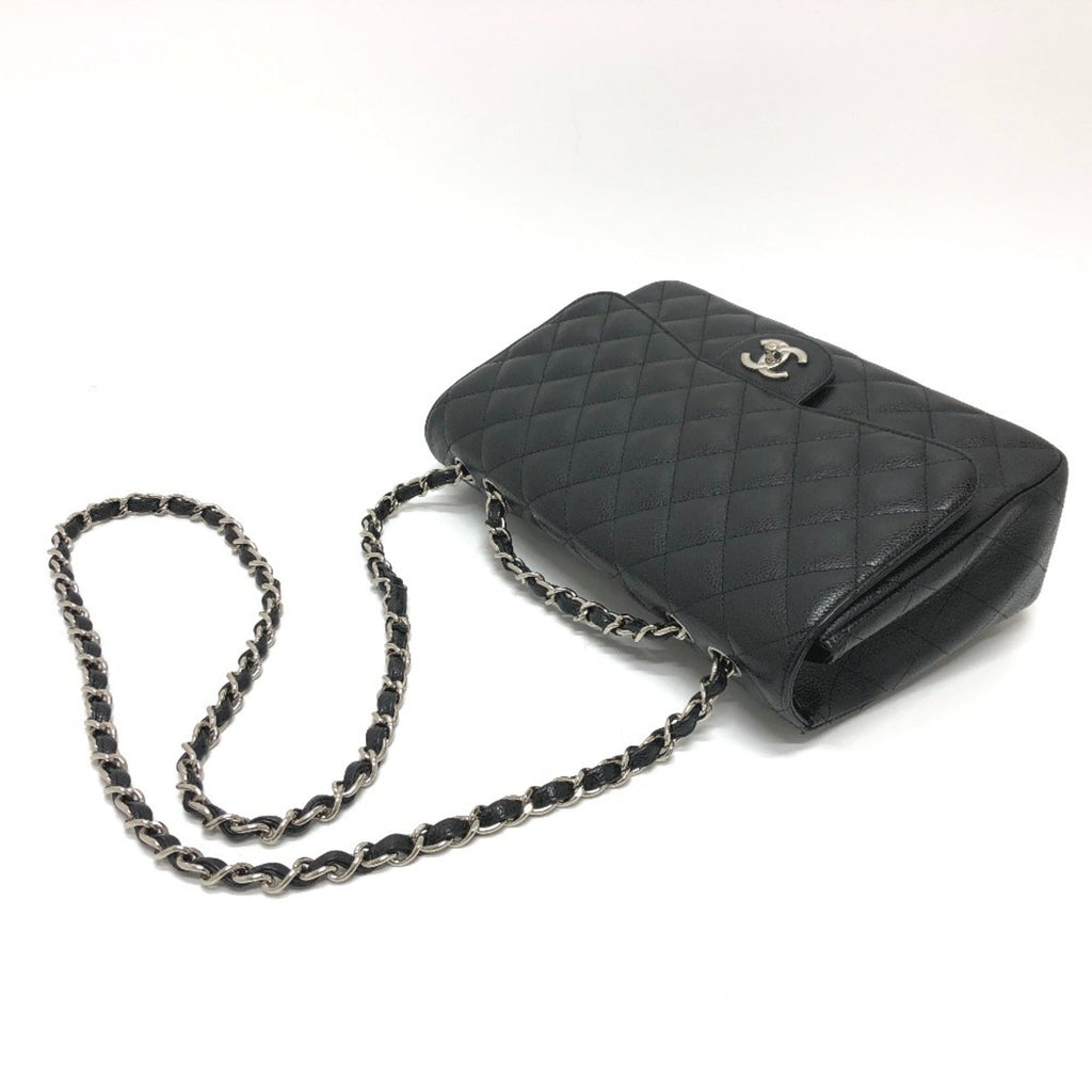 Classic Single Flap Bag Quilted Caviar Jumbo