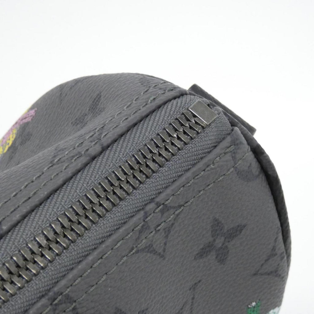 Louis Vuitton Black Gris Coated Canvas Boston Bag (Pre-Owned)