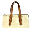 Louis Vuitton Pearl White Monogram Vernis Handbag Shoulder Bag Tote Bag (Pre-Owned)