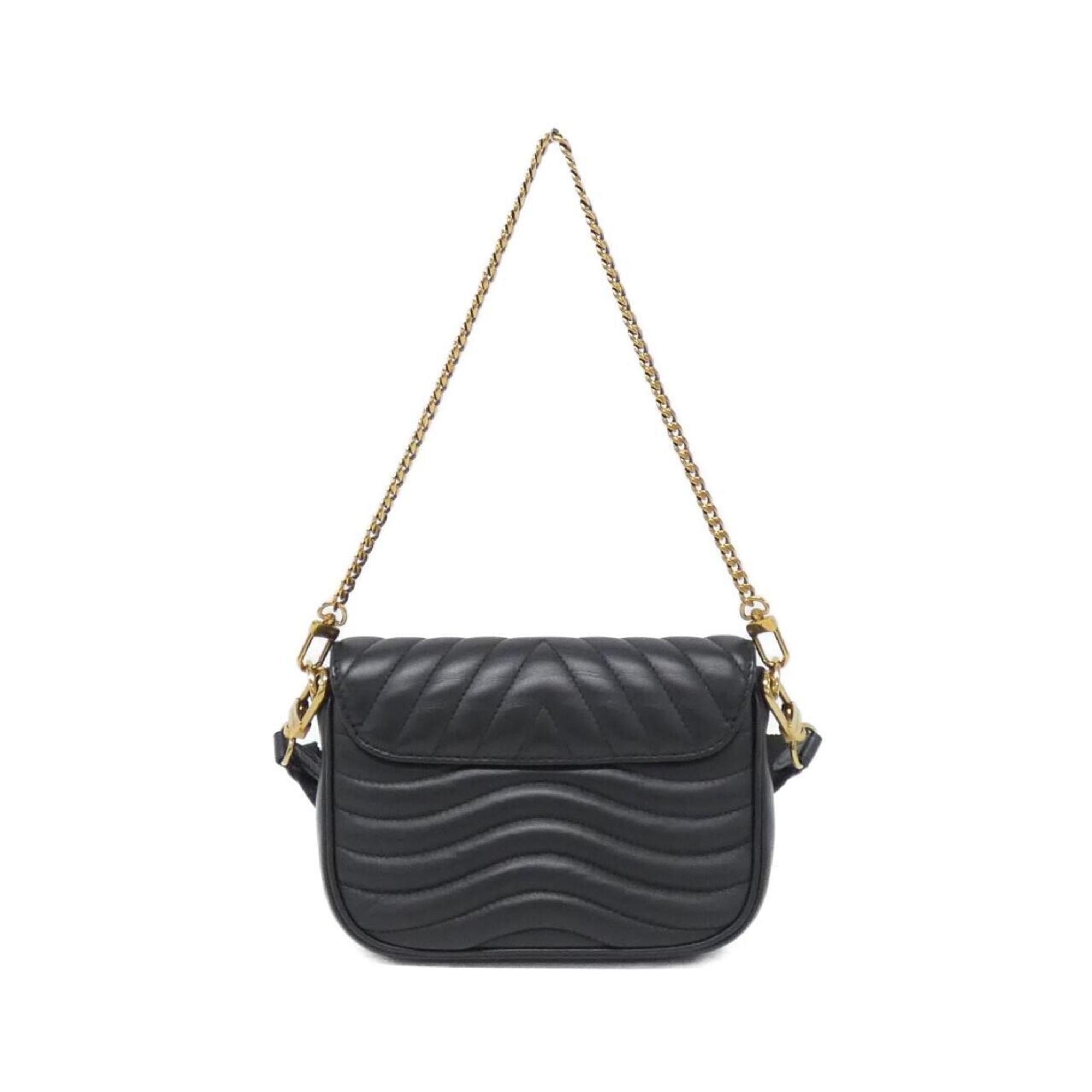 Louis Vuitton Black Leather Pochette Pouch Shoulder Bag (Pre-Owned)