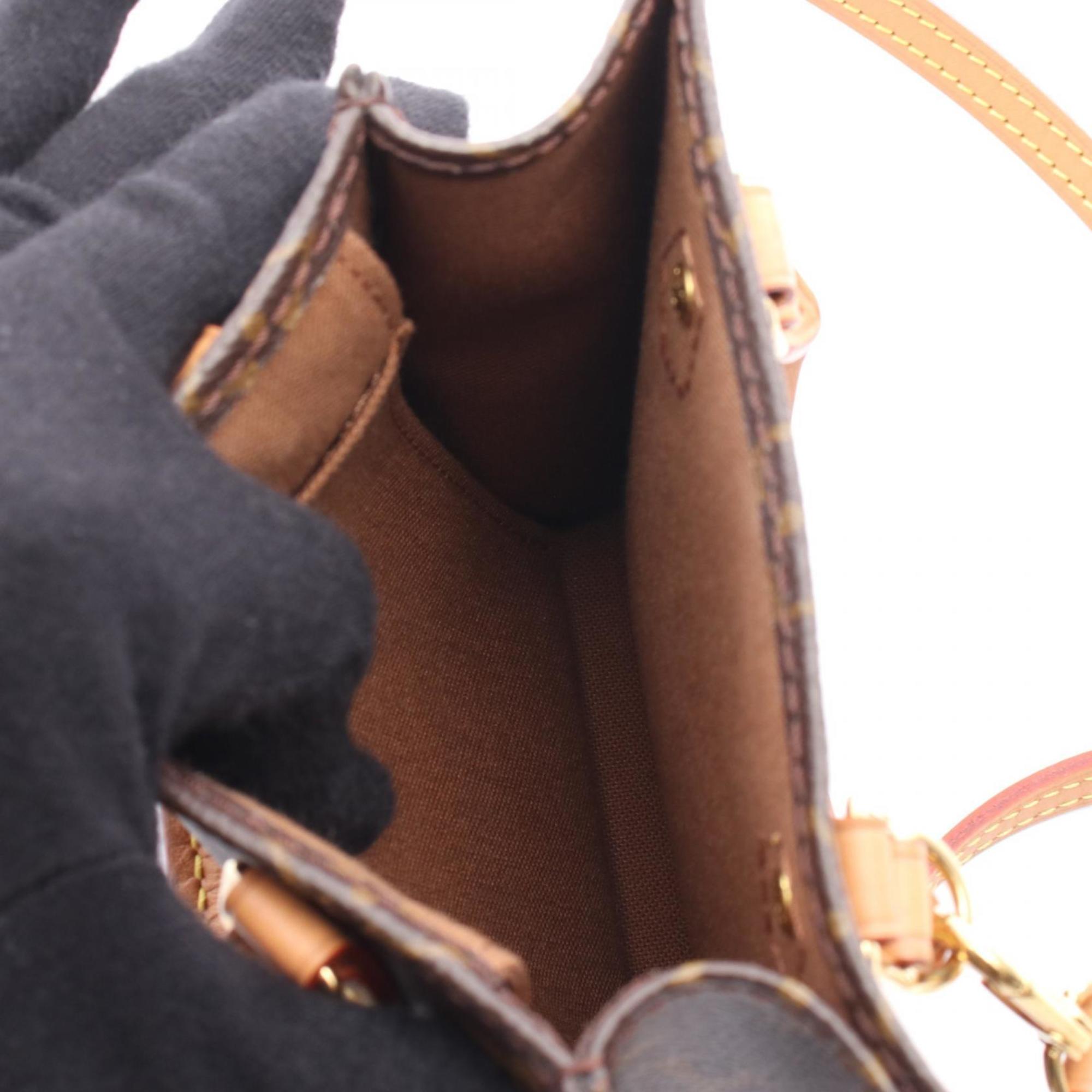 Louis Vuitton Brown Pvc Monogram Leather Coated Canvas Handbag (Pre-Owned)