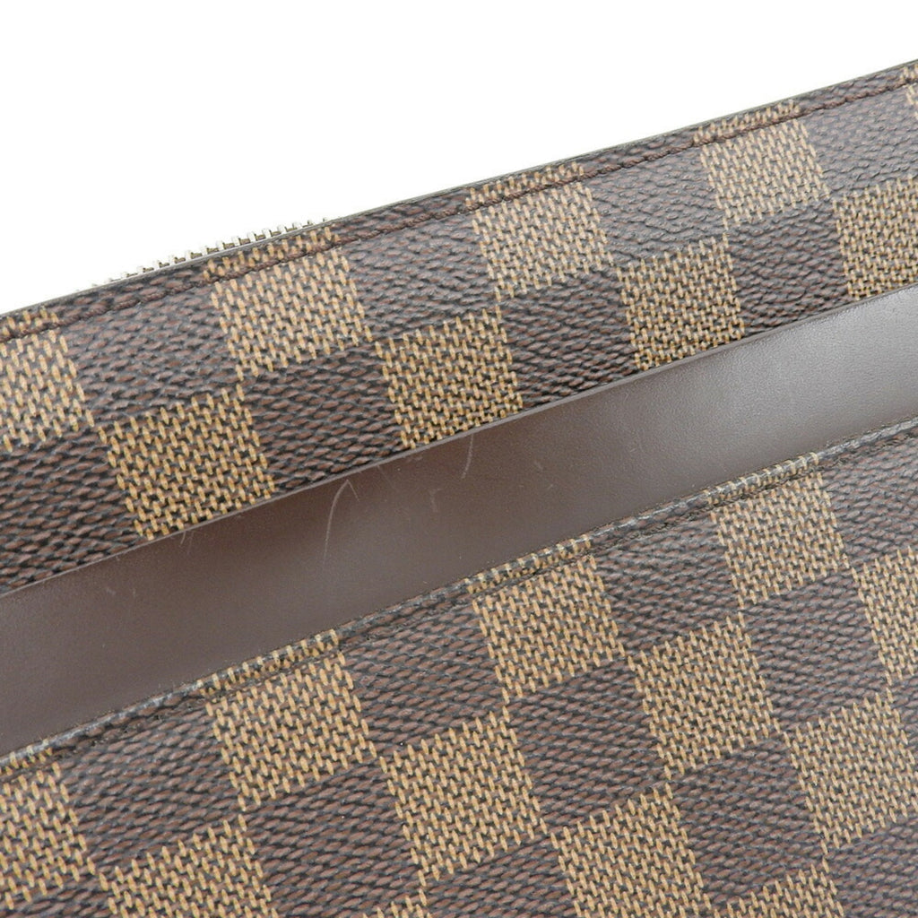 Louis Vuitton Damier Damier Canvas Ebene Pvc Clutch Bag (Pre-Owned)