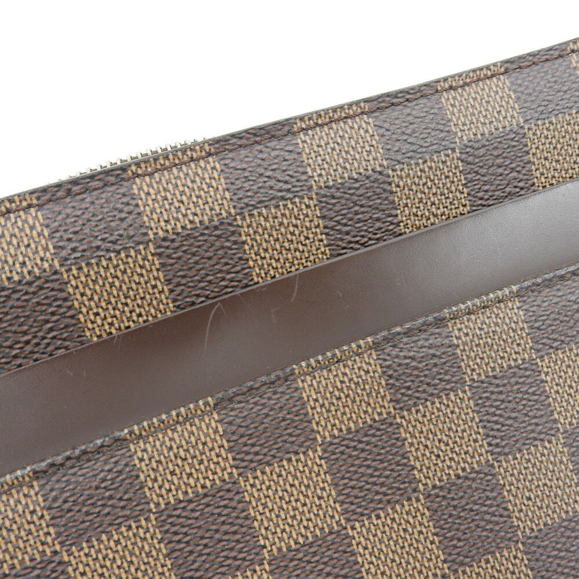 Louis Vuitton Damier Damier Canvas Ebene Pvc Clutch Bag (Pre-Owned)