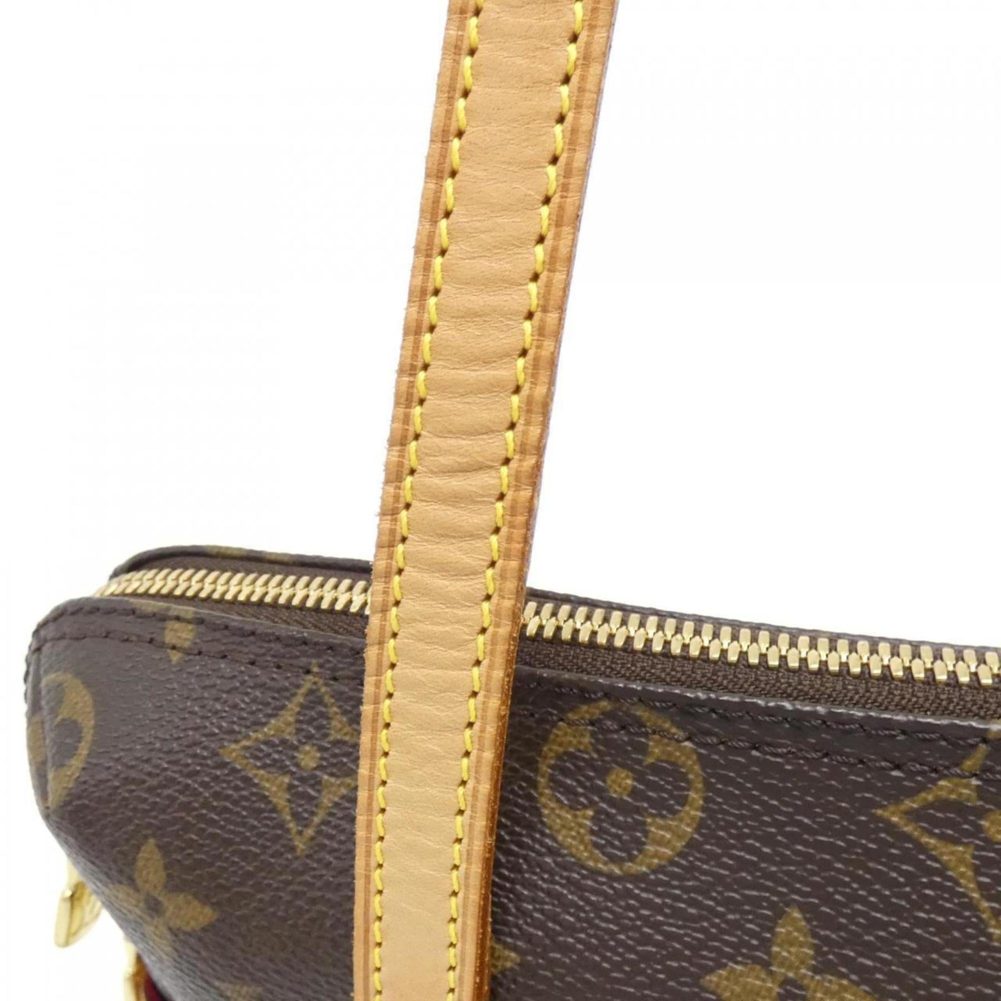 Louis Vuitton Marron Coated Canvas Shoulder Bag (Pre-Owned)
