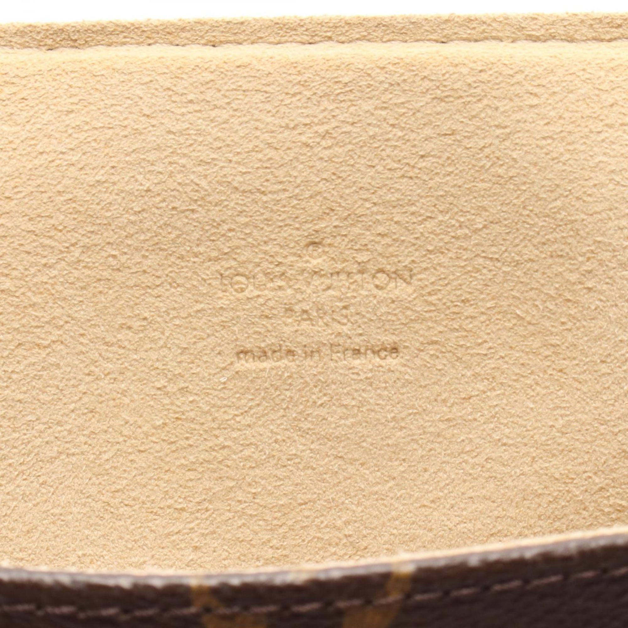 Louis Vuitton Brown Coated Canvas Leather Shoulder Bag (Pre-Owned)
