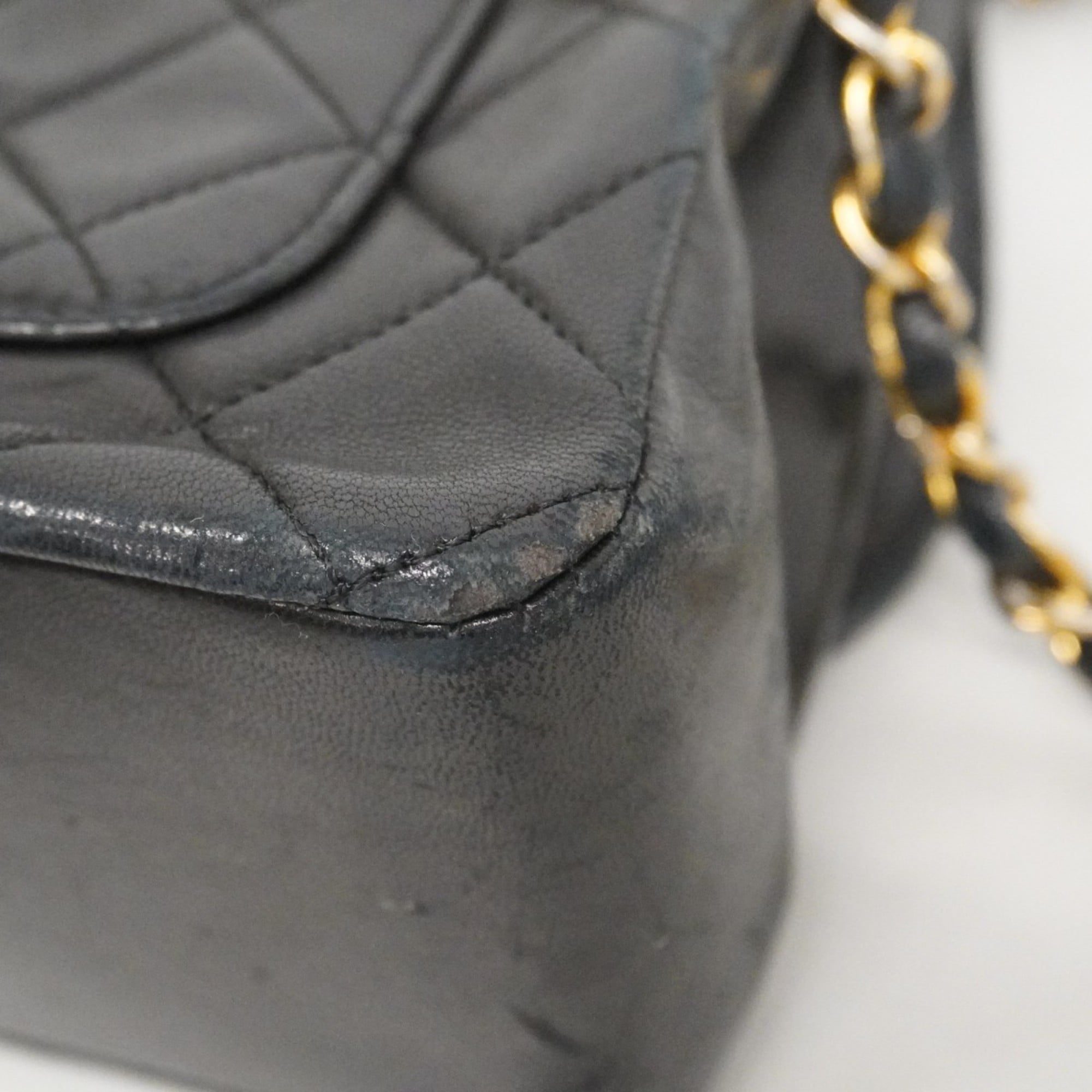 Vintage CC Chain Flap Bag Quilted Lambskin Medium