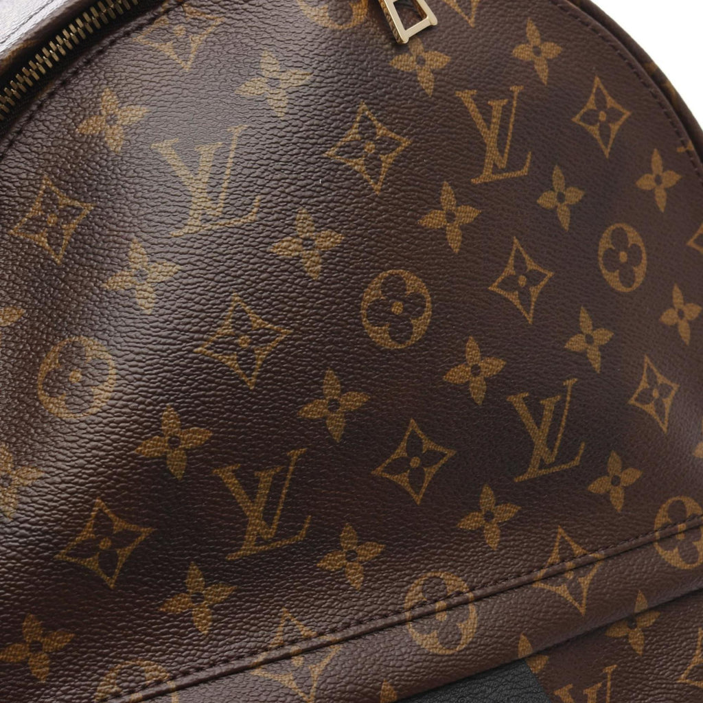 Louis Vuitton Brown Coated Canvas Leather Backpack (Pre-Owned)
