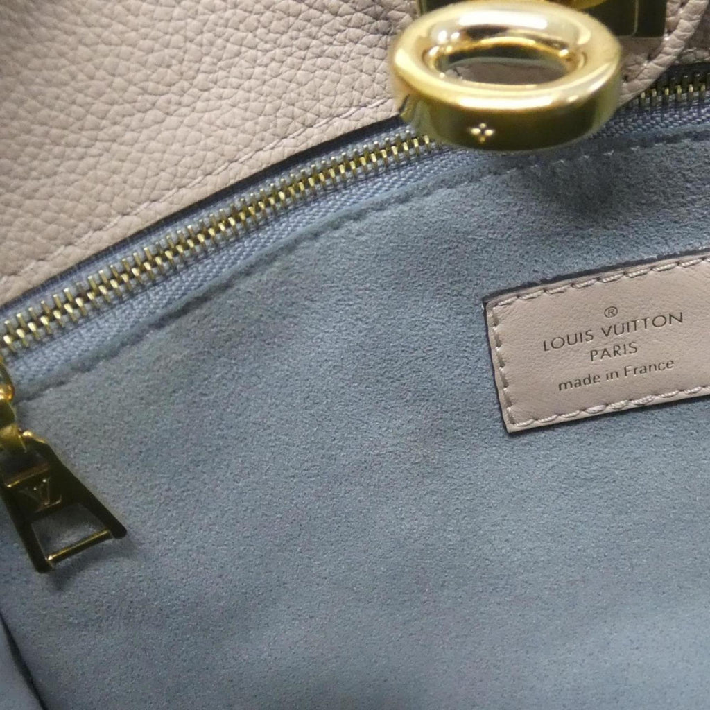 Louis Vuitton Gray Grayish Coated Canvas Leather Handbag (Pre-Owned)