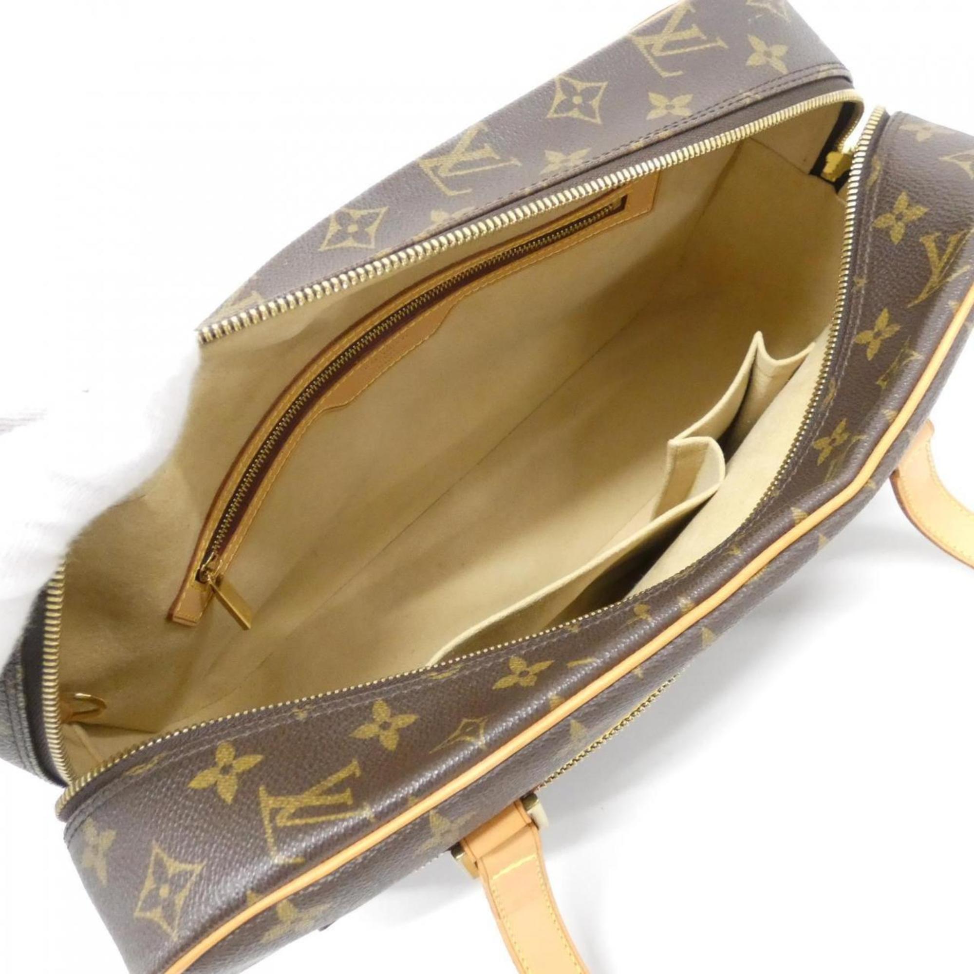 Louis Vuitton Marron Coated Canvas Shoulder Bag (Pre-Owned)