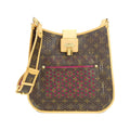 Louis Vuitton Monogram Perfo Fuchsia Marron Coated Canvas Shoulder Bag (Pre-Owned)