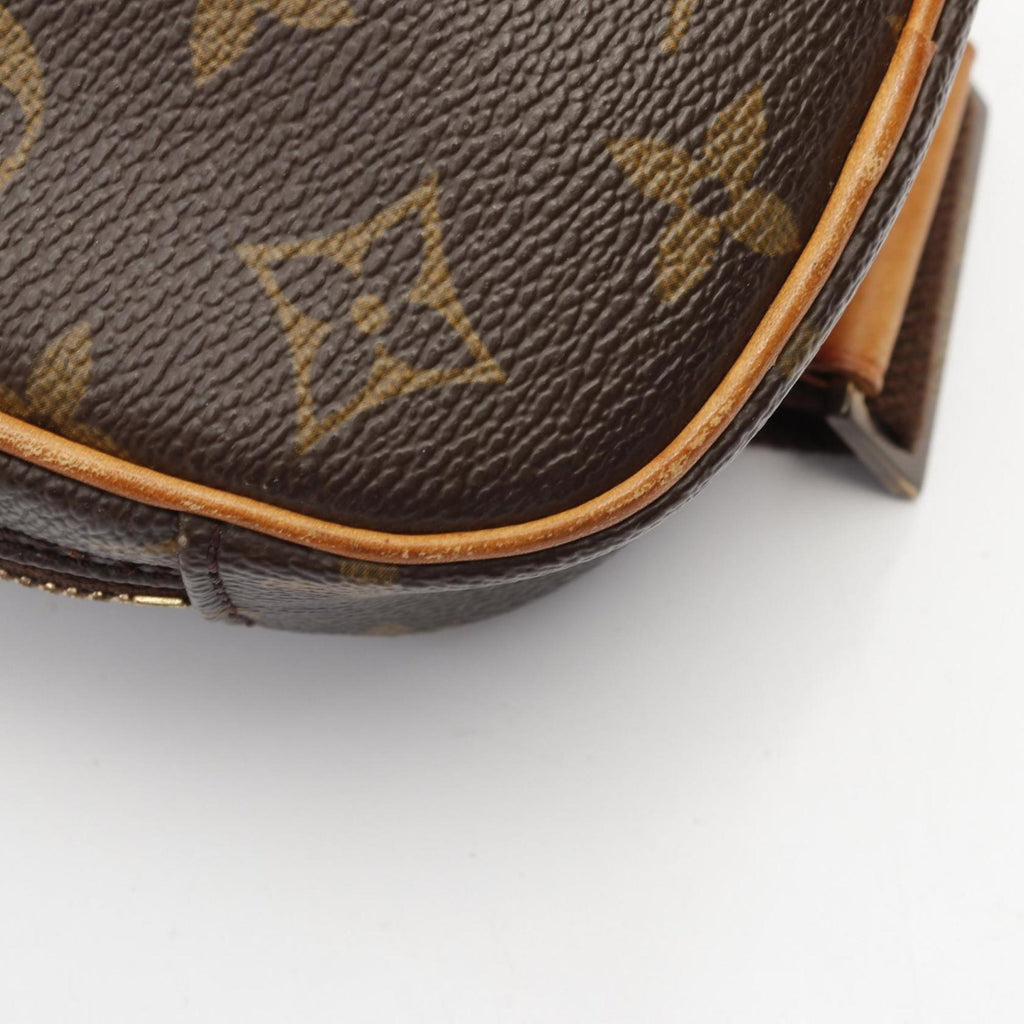 Louis Vuitton Brown Coated Canvas Leather Fanny Pack (Pre-Owned)