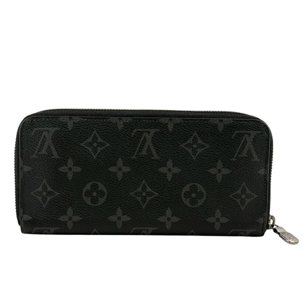 Louis Vuitton Black Leather Long Wallet (Bi-Fold) (Pre-Owned)