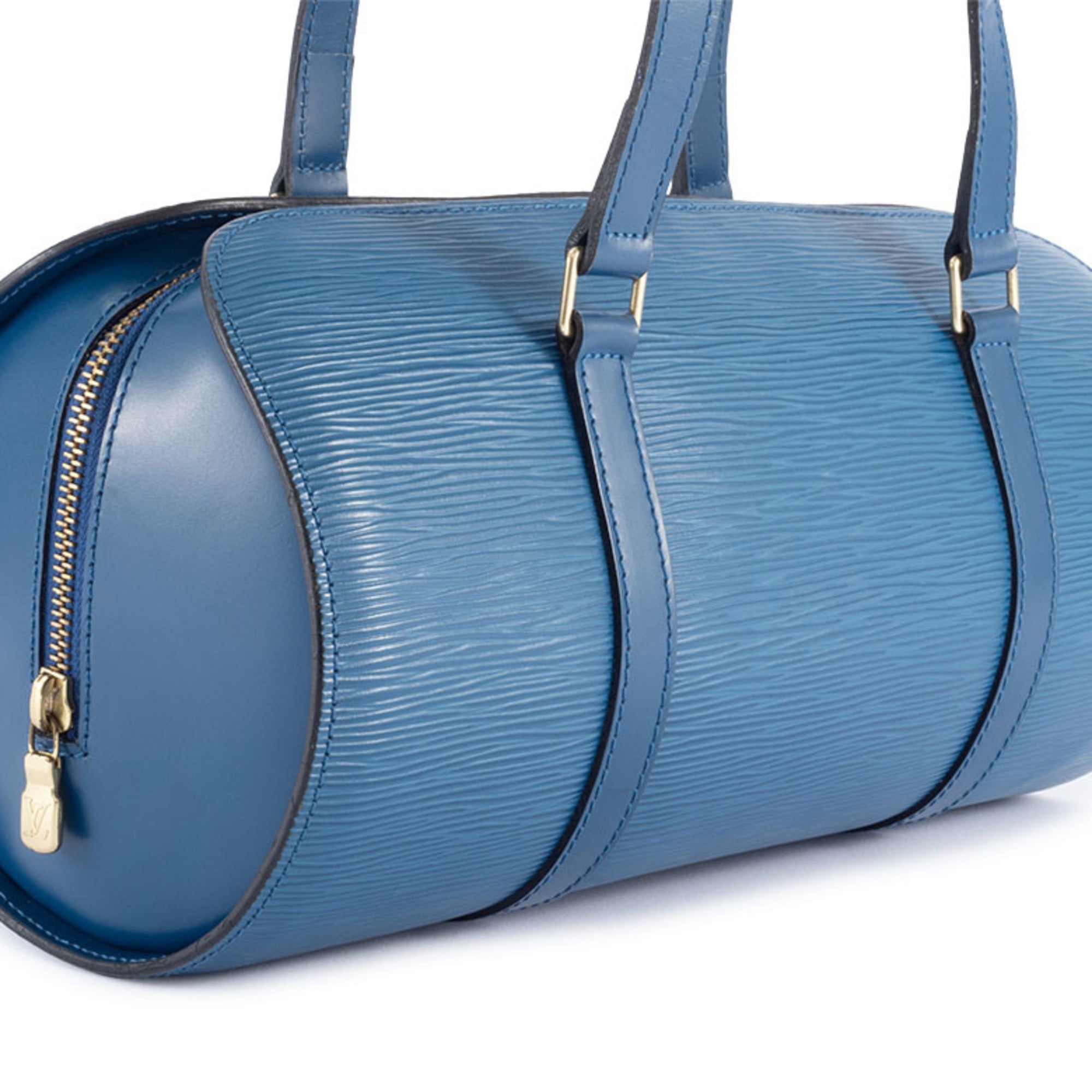 Louis Vuitton Epi Toledo Blue Epi Leather Handbag (Pre-Owned)