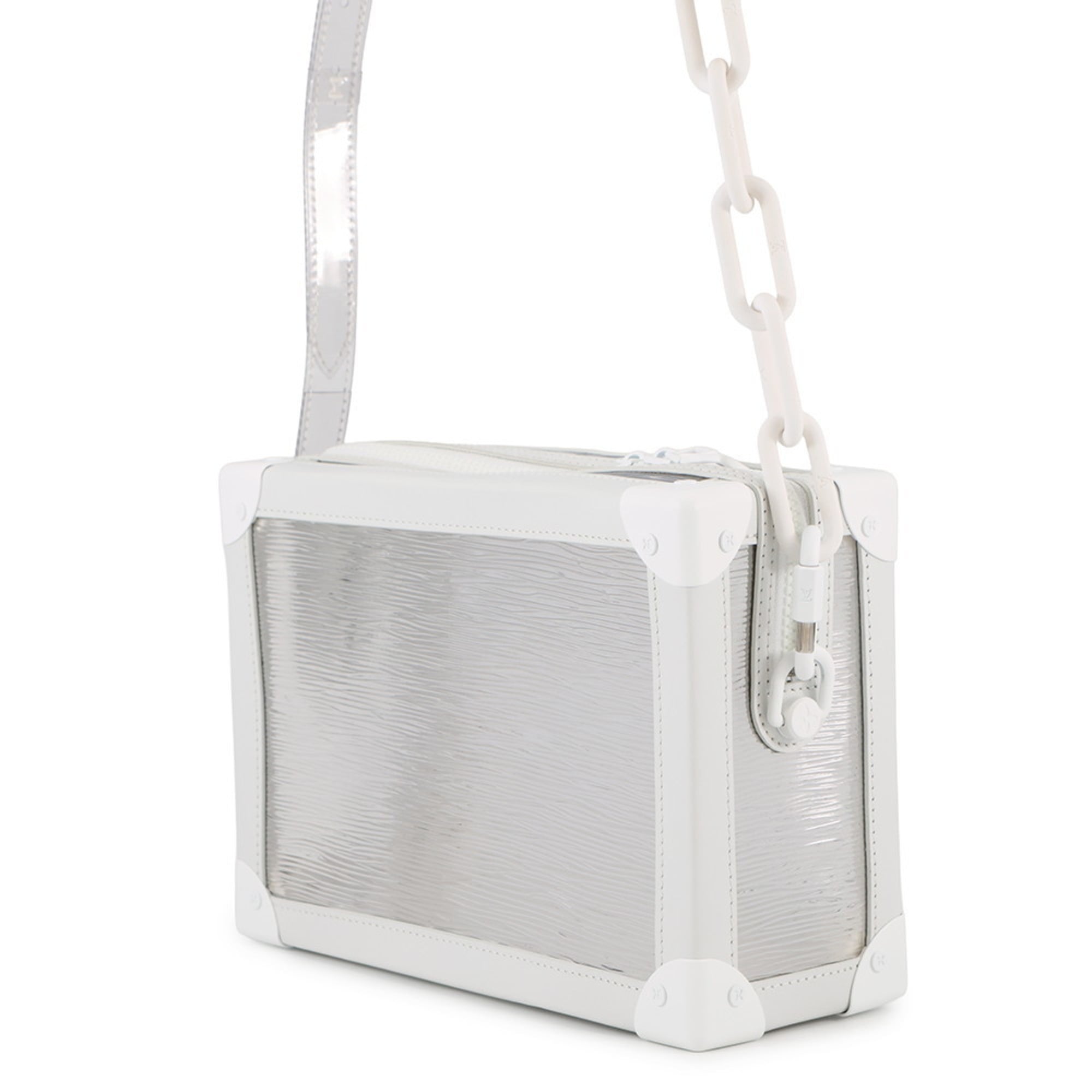 Louis Vuitton White Pvc Leather Shoulder Bag (Pre-Owned)