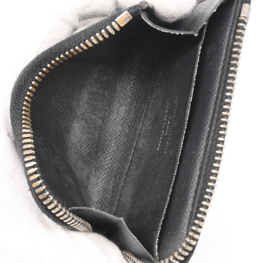 Louis Vuitton Black Monogram Eclipse Monogram Eclipse Coin Purse/Coin Case (Pre-Owned)