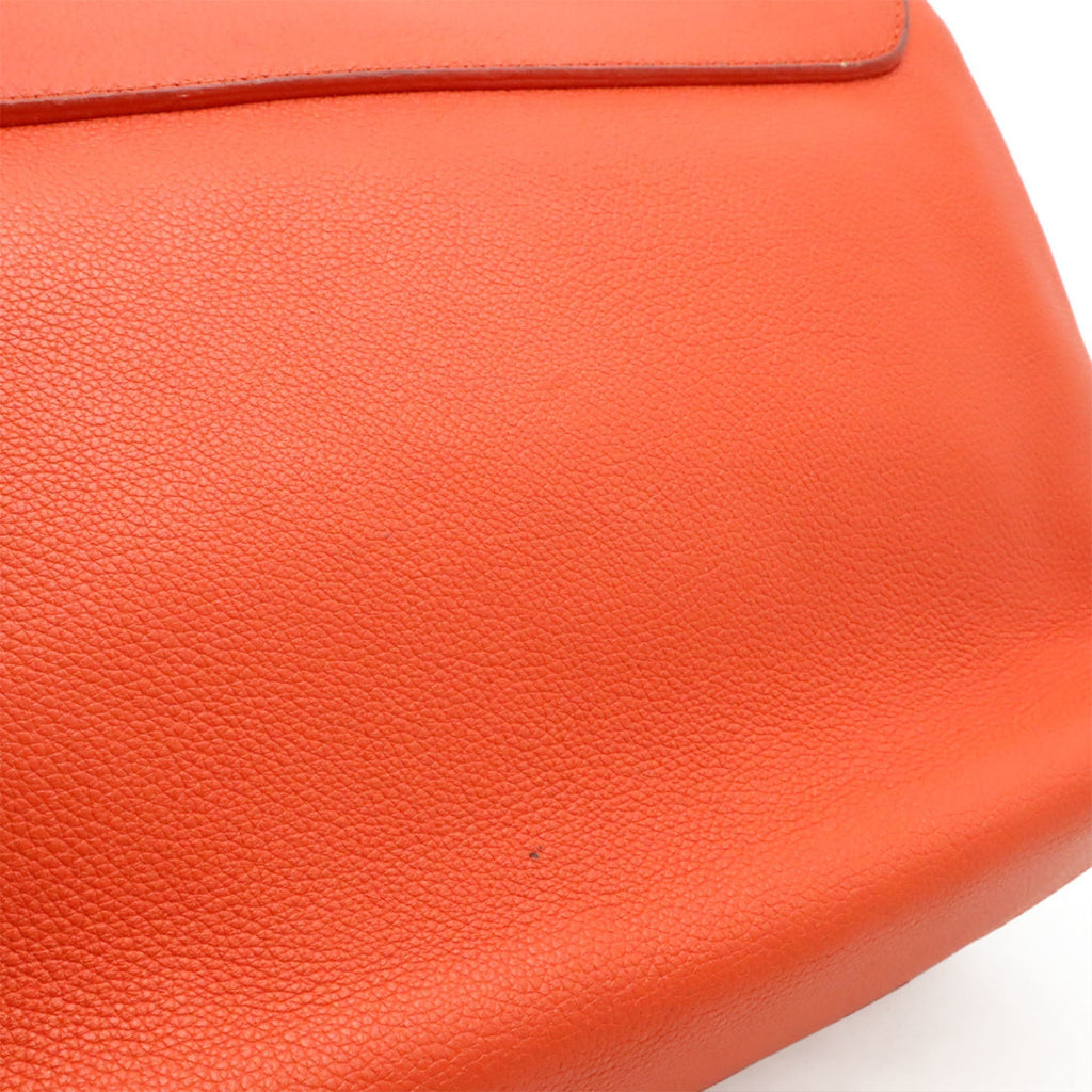 Louis Vuitton Orange Red Leather Handbag (Pre-Owned)