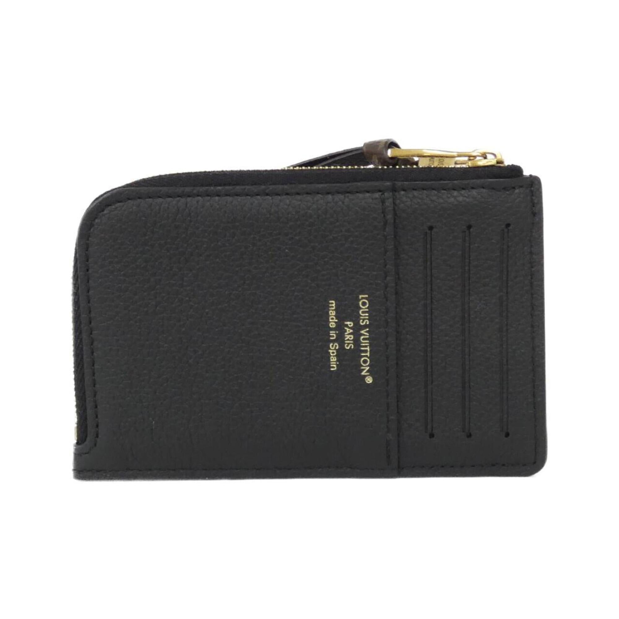 Louis Vuitton Black Leather Coin Purse/Coin Case (Pre-Owned)