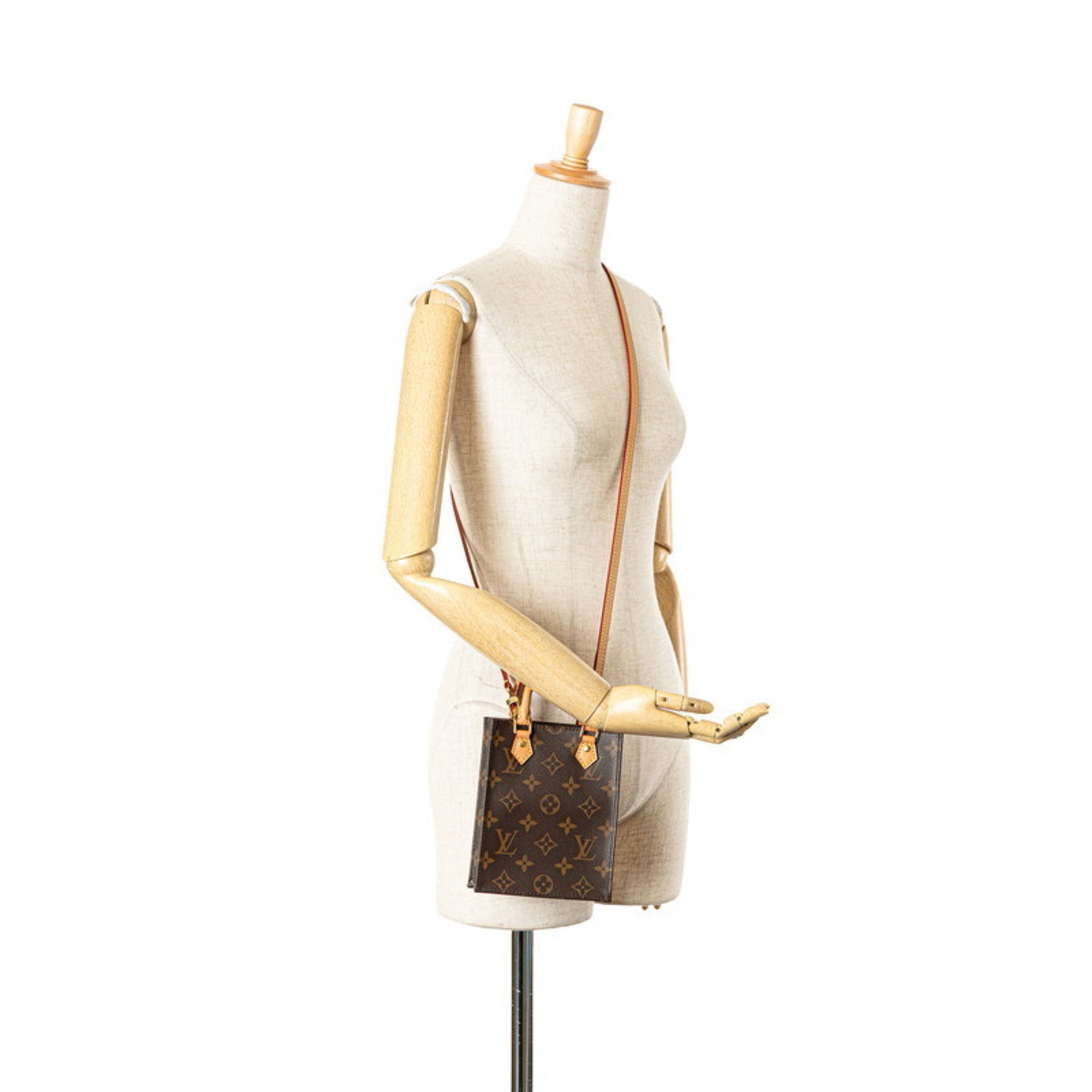 Louis Vuitton Brown Pvc Leather Handbag Shoulder Bag (Pre-Owned)
