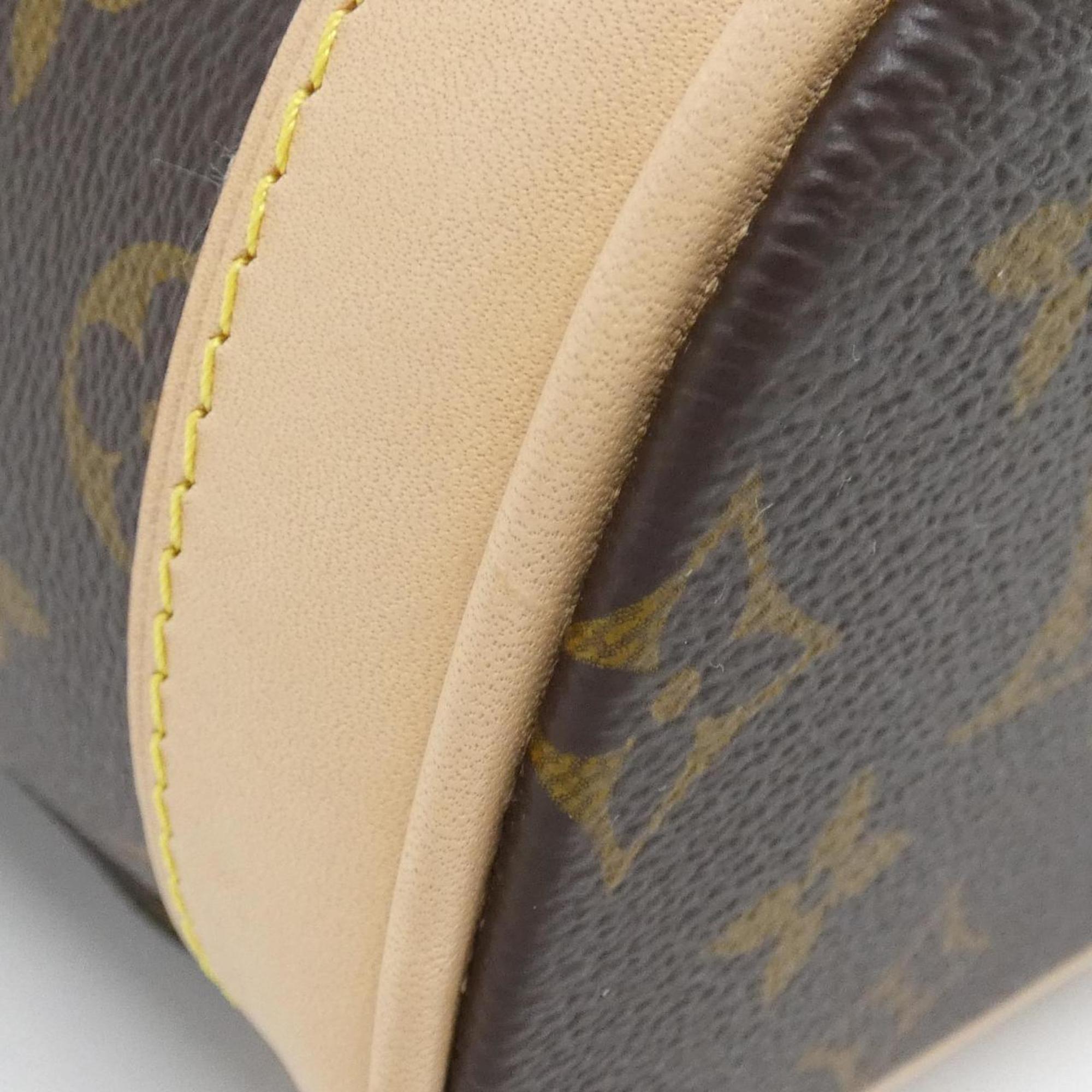 Louis Vuitton Monogram Marron Coated Canvas Backpack (Pre-Owned)