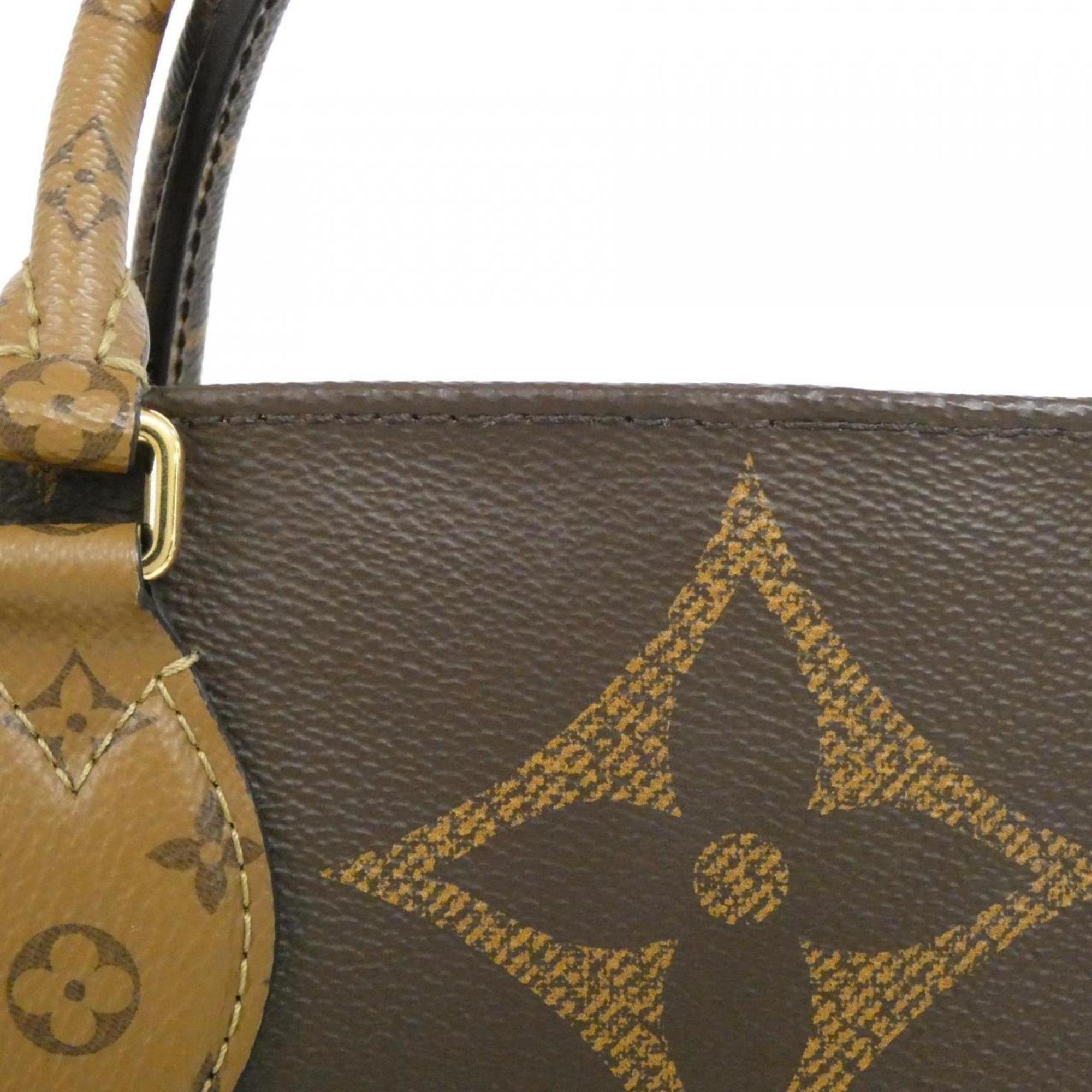 Louis Vuitton Marron Coated Canvas Handbag (Pre-Owned)