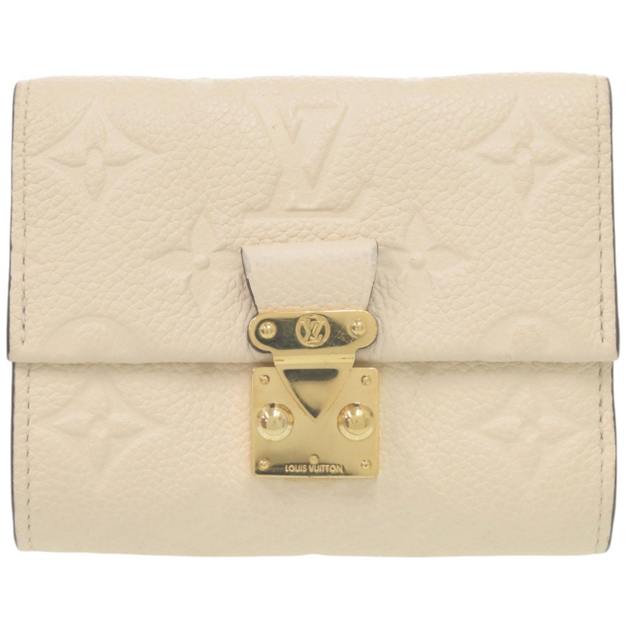 Louis Vuitton Monogram Empreinte Gold Monogram White Monogram Empreinte Wallet (Tri-Fold) (Pre-Owned)