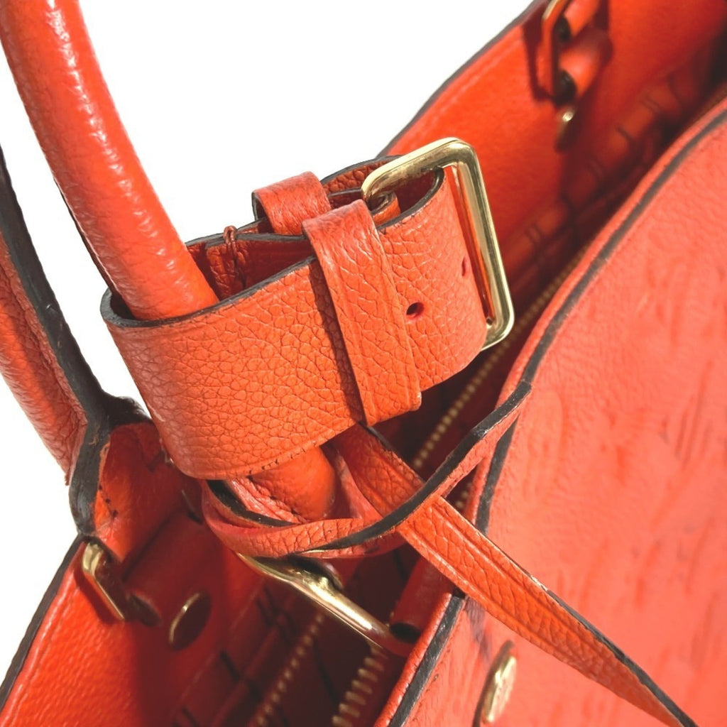 Louis Vuitton Orange Monogram Empreinte Handbag Shoulder Bag Tote Bag (Pre-Owned)