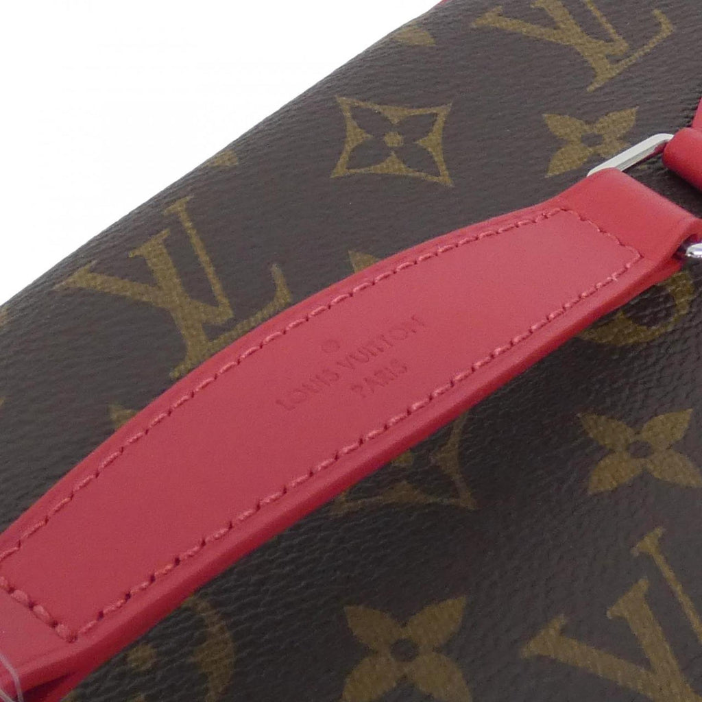 Louis Vuitton Marron Monogram Red Color Coated Canvas Handbag (Pre-Owned)