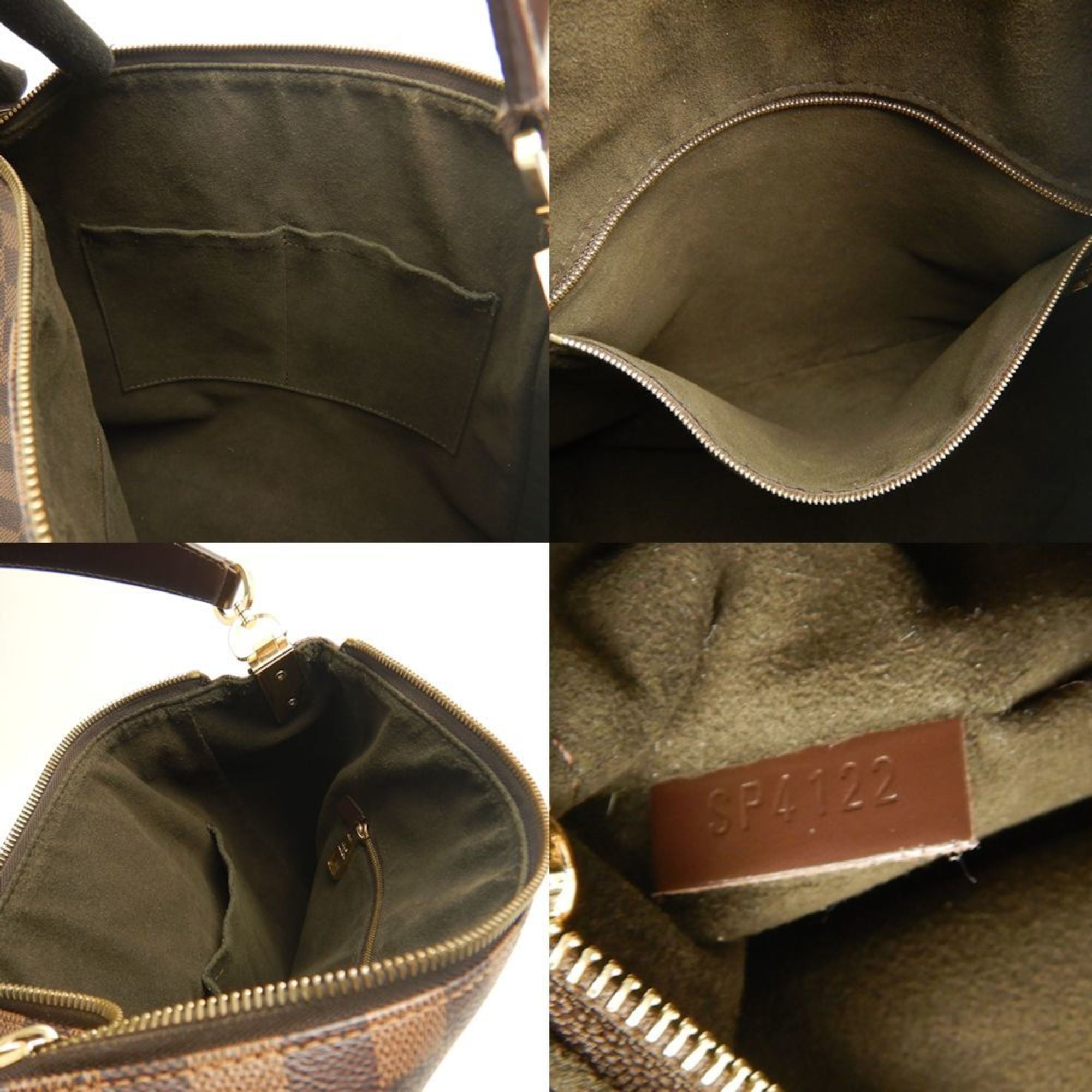 Louis Vuitton Ebene Pvc Shoulder Bag (Pre-Owned)