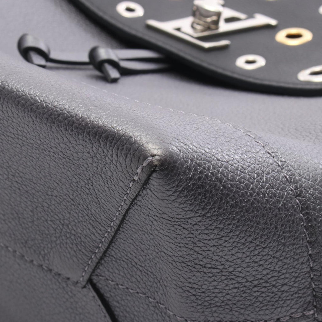 Louis Vuitton Gray Leather Backpack (Pre-Owned)