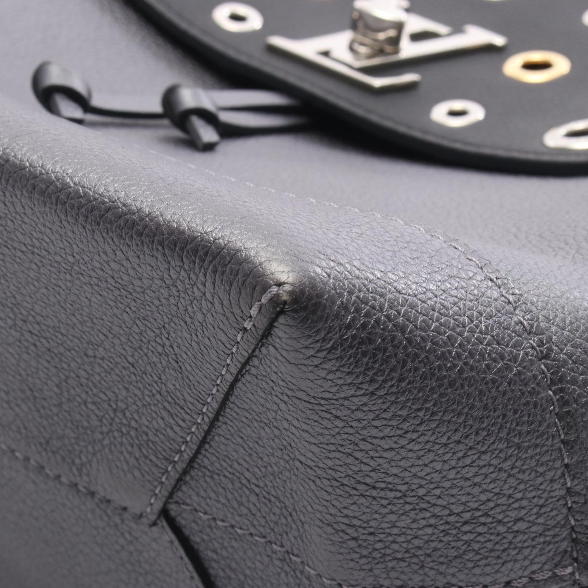 Louis Vuitton Gray Leather Backpack (Pre-Owned)