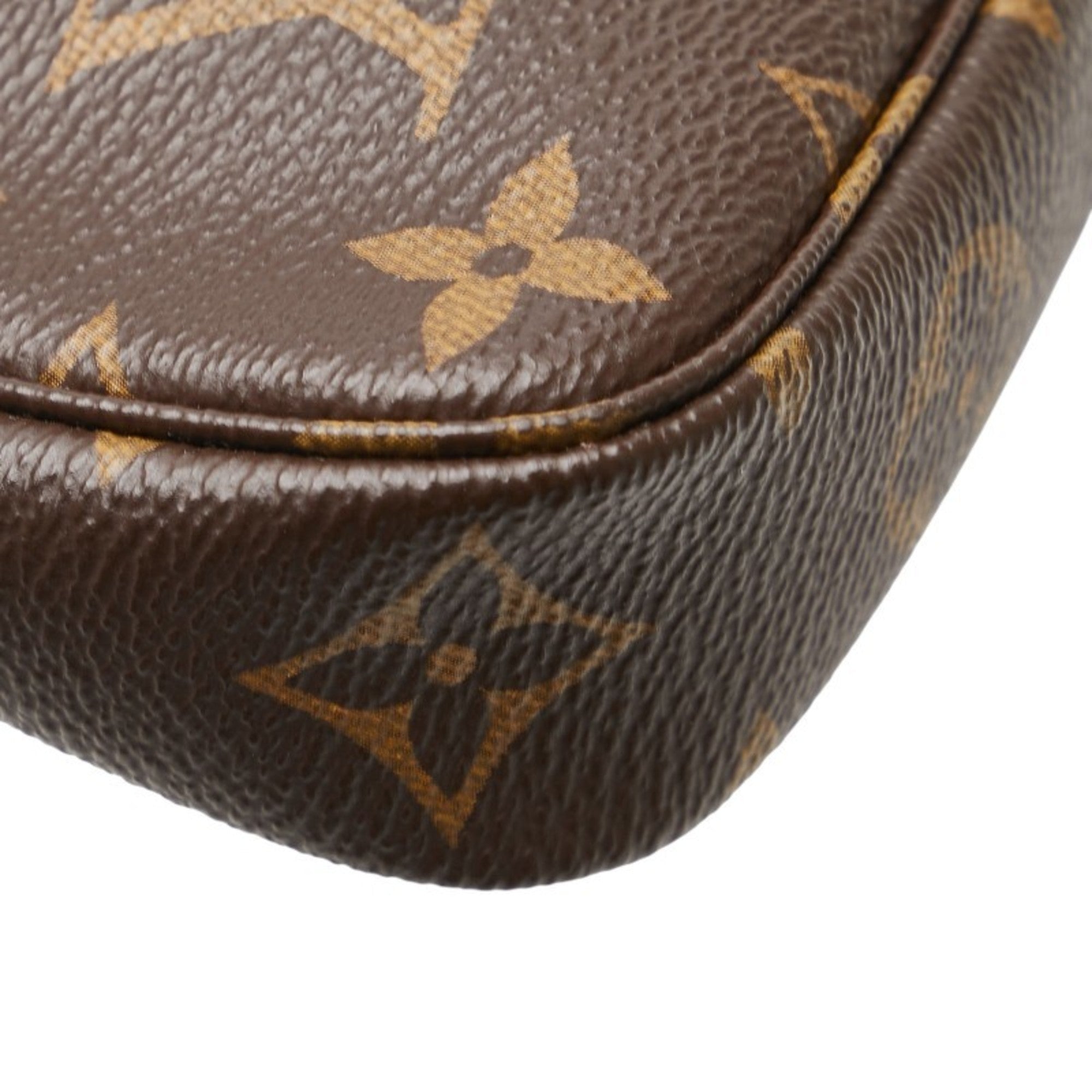 Louis Vuitton Monogram Brown Pvc Leather Pochette (Pre-Owned)