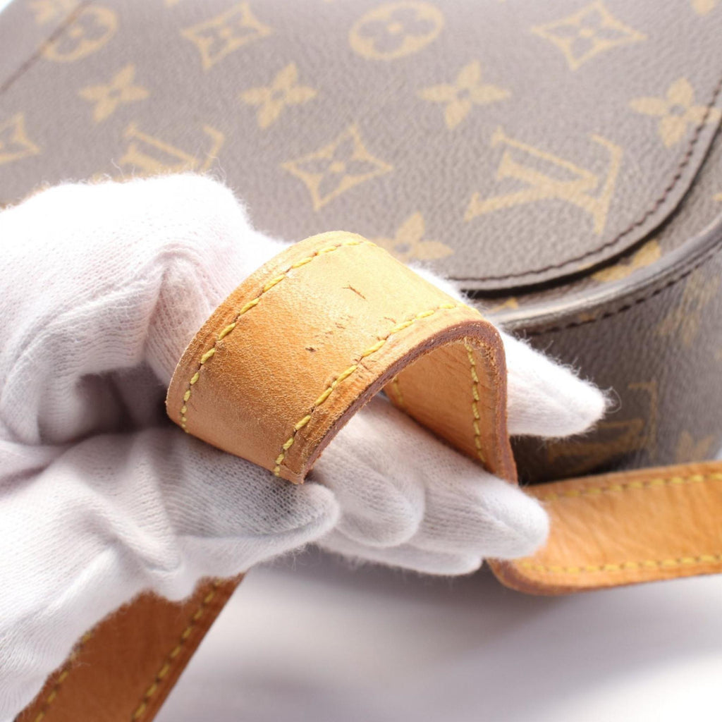 Louis Vuitton Monogram Brown Coated Canvas Leather Shoulder Bag (Pre-Owned)
