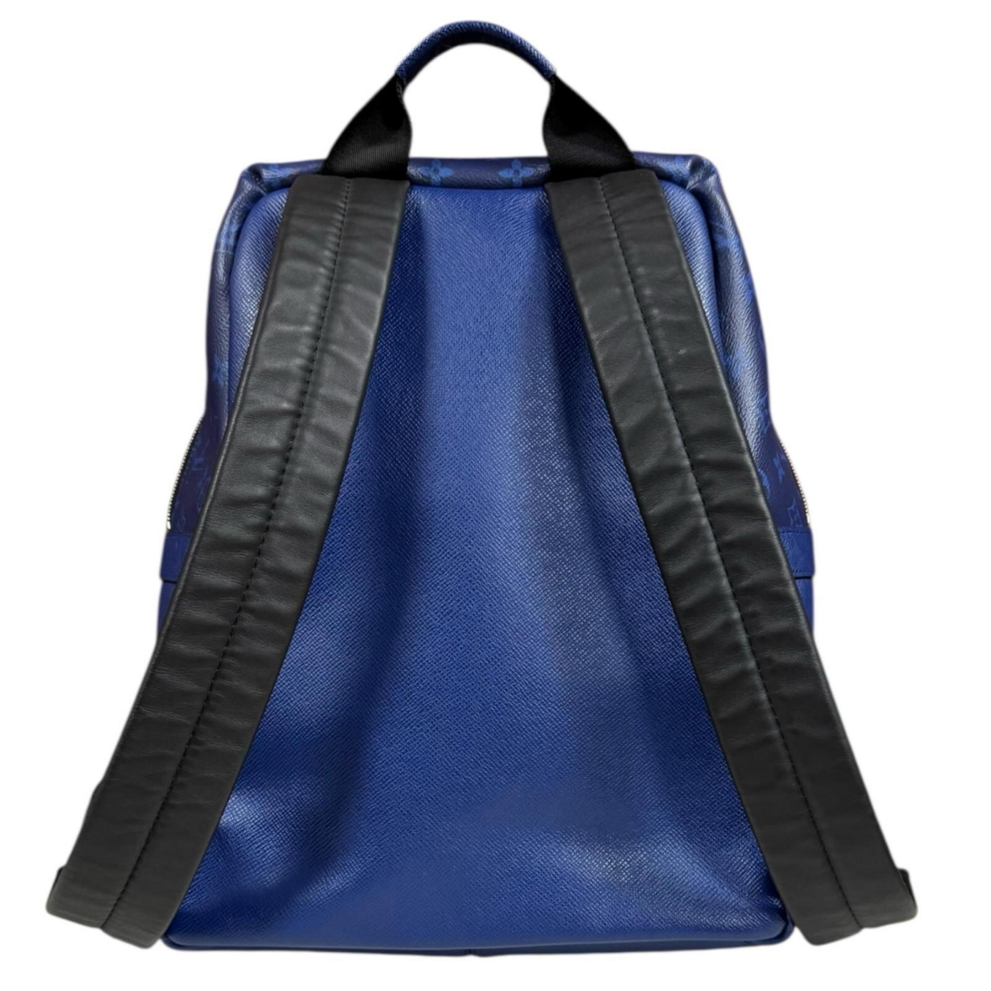 Louis Vuitton Taigarama Blue Taiga Leather Backpack (Pre-Owned)