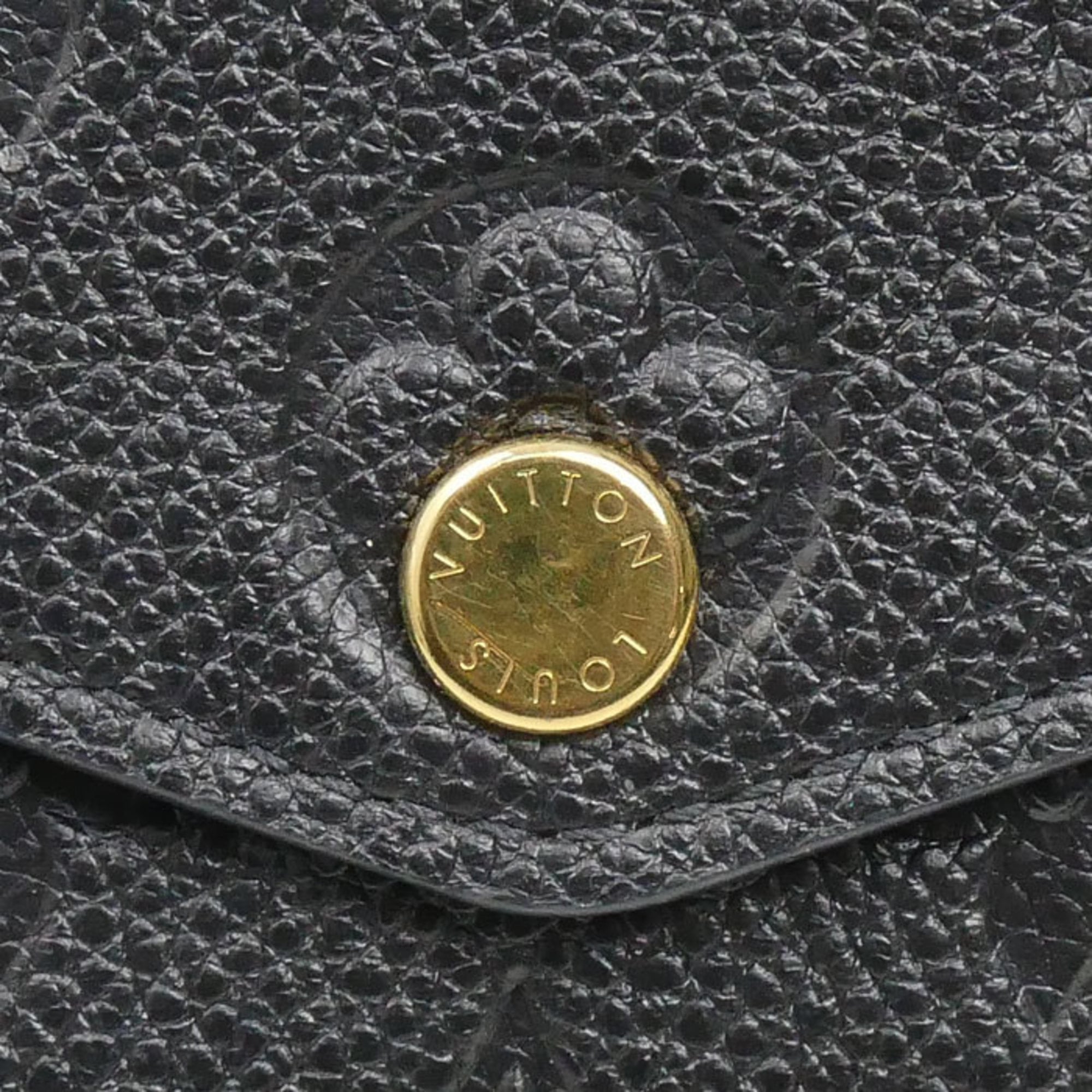Louis Vuitton Black Monogram Empreinte Long Wallet (Bi-Fold) (Pre-Owned)