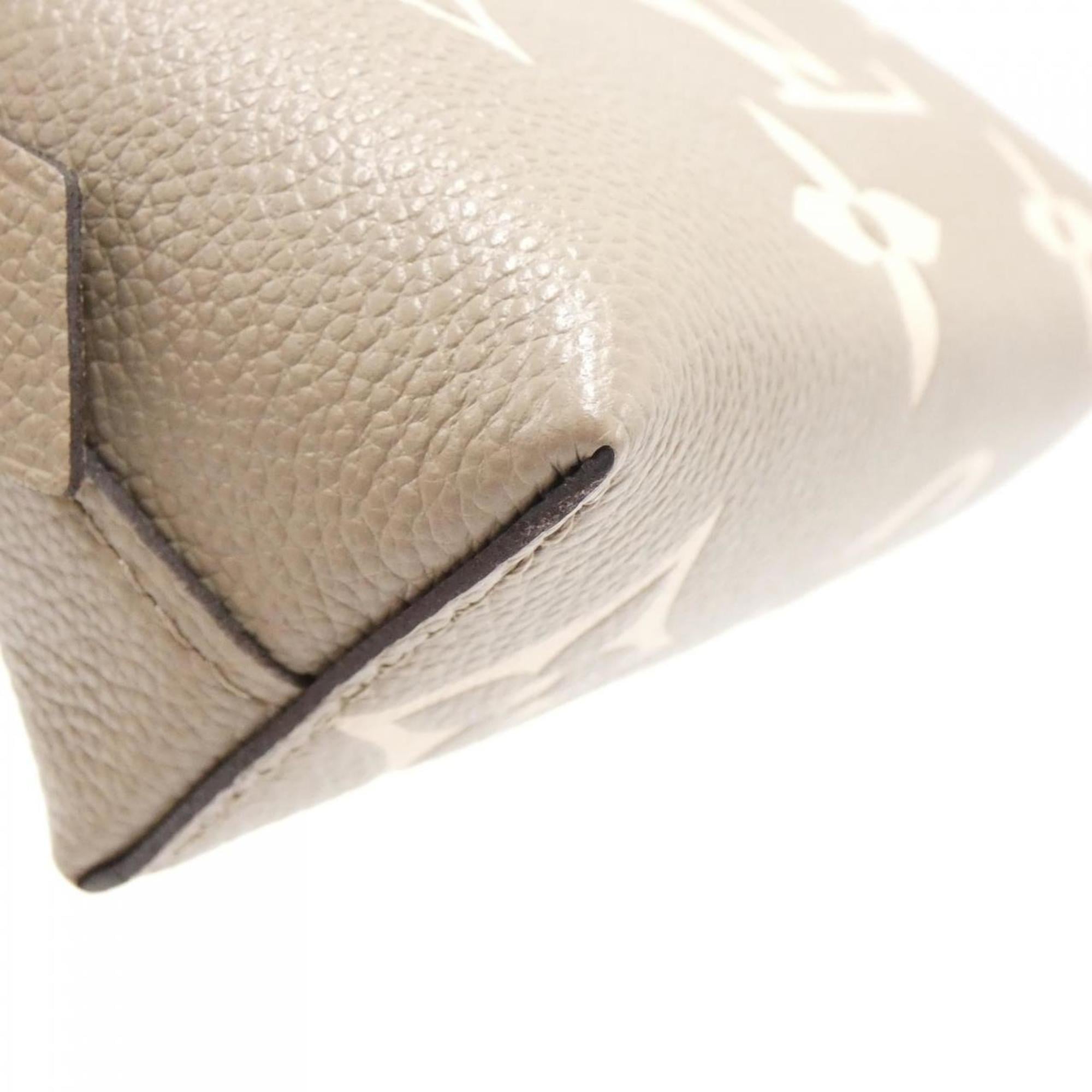 Louis Vuitton Bicolor Cream Leather Pochette Pouch (Pre-Owned)