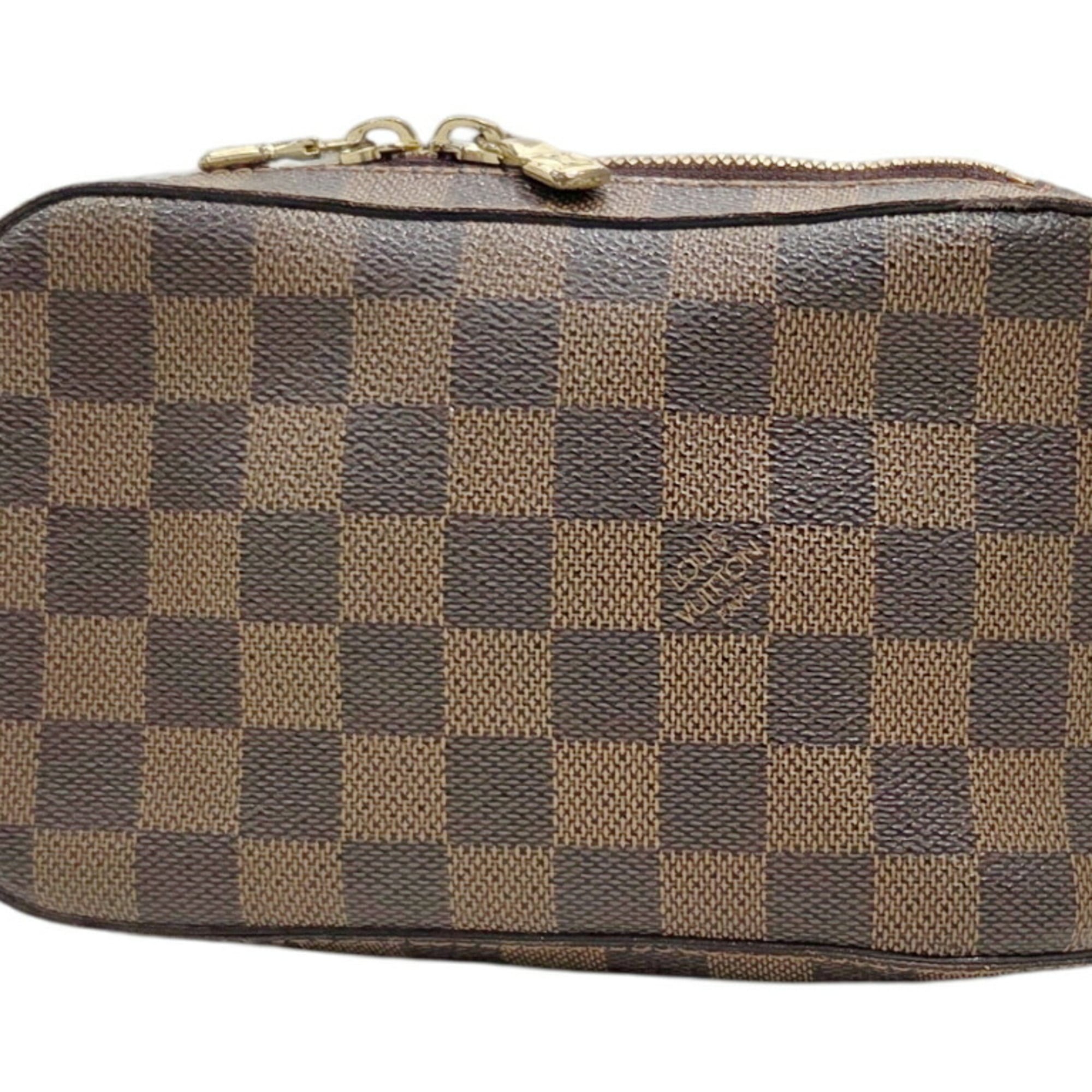 Louis Vuitton Brown Damier Canvas Shoulder Bag Sling Bag (Pre-Owned)
