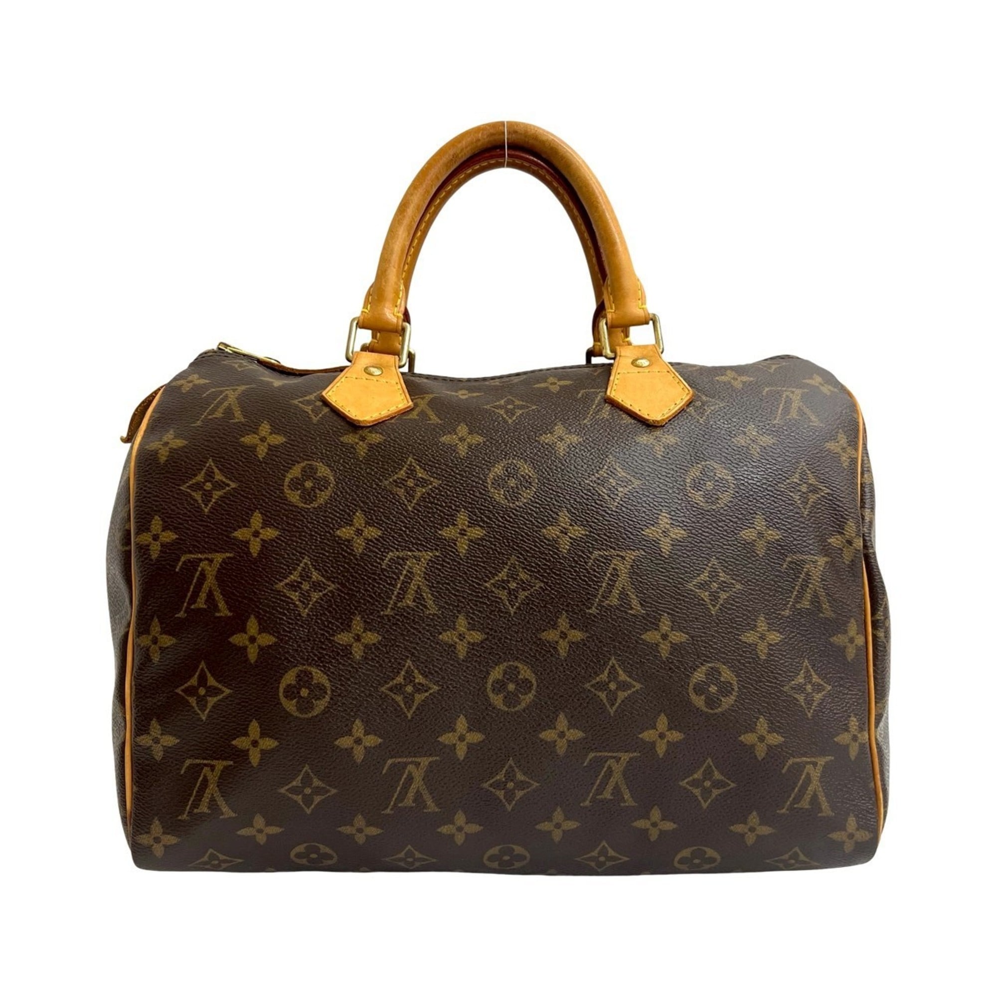 Louis Vuitton Brown Leather Pvc Boston Bag Handbag (Pre-Owned)
