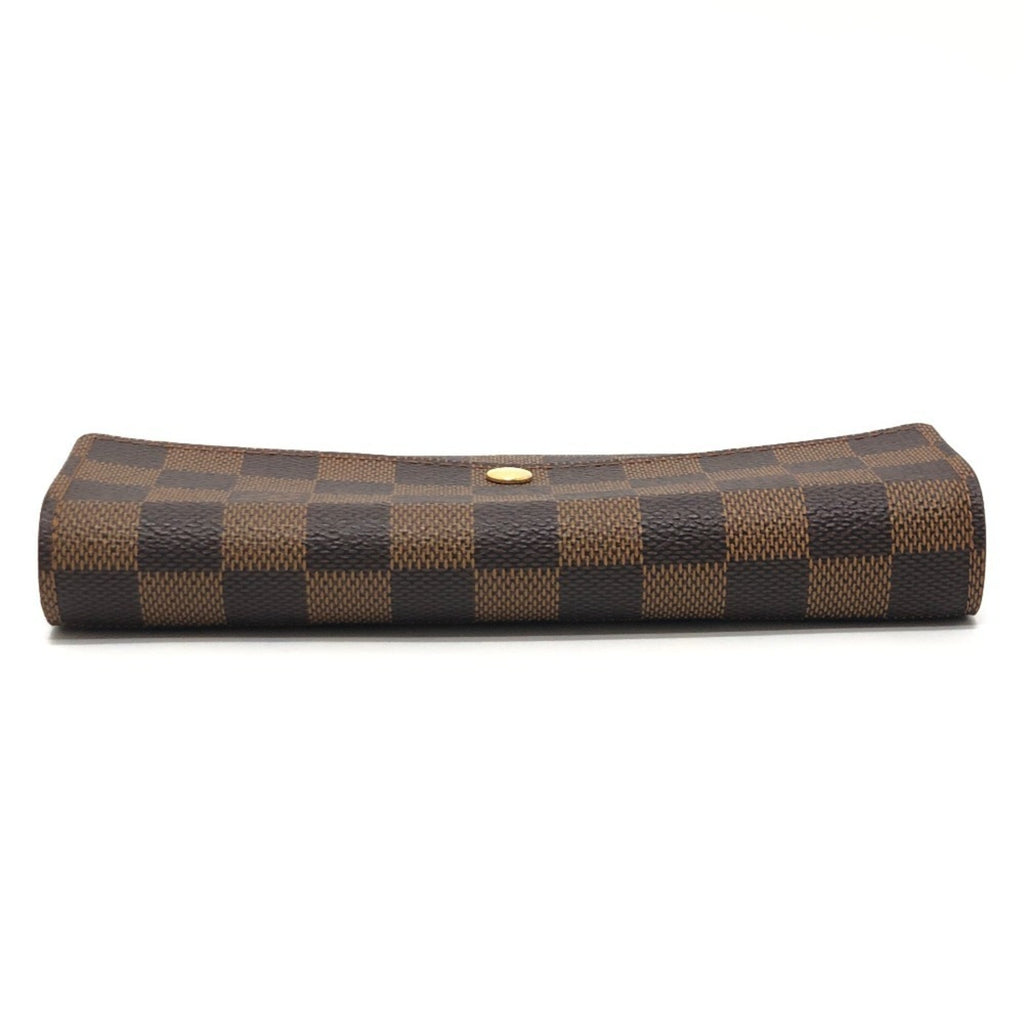 Louis Vuitton Damier Brown Ebene Damier Canvas Long Wallet (Bi-Fold) (Pre-Owned)